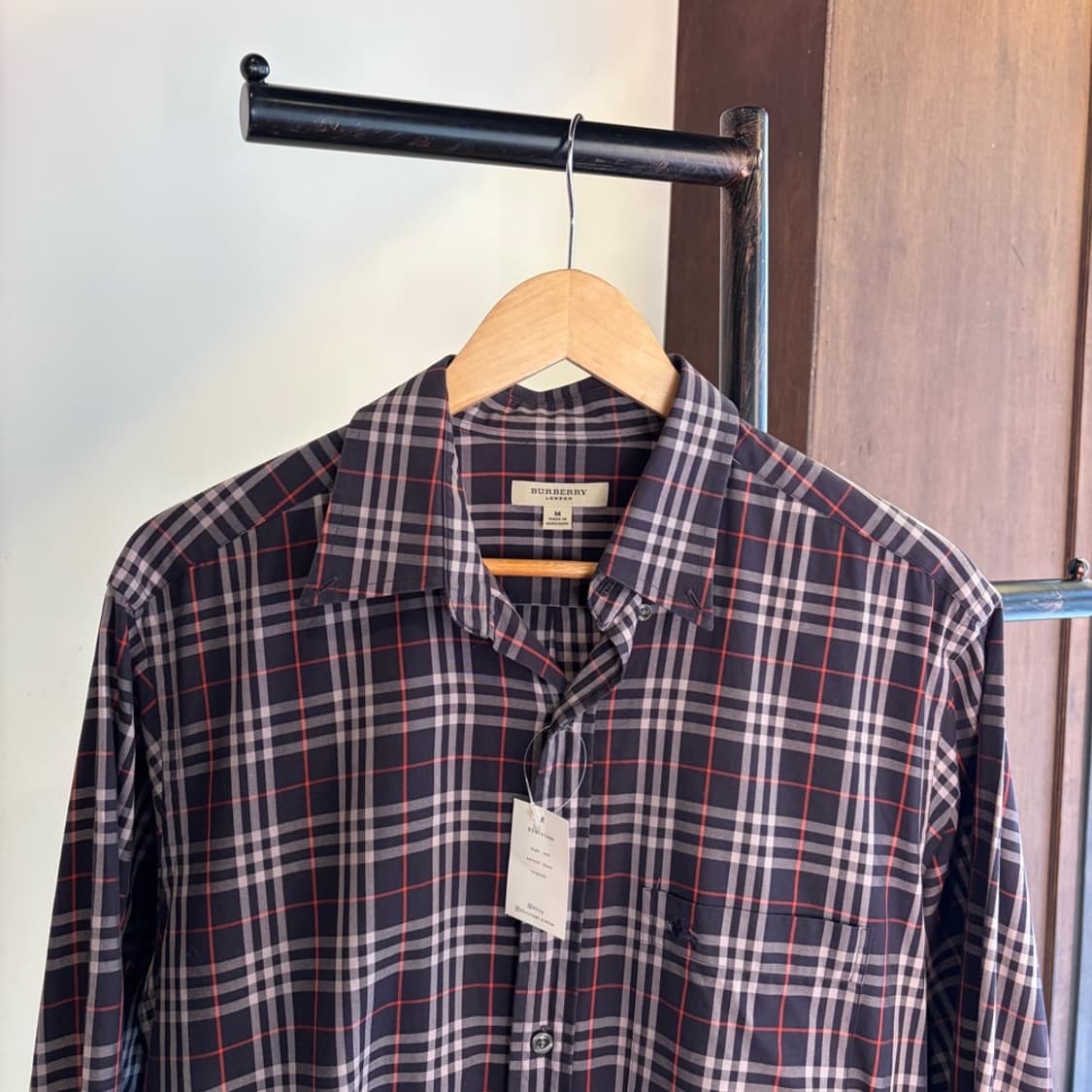 15205 - 버버리 네이비 노바체크 셔츠 상품이미지1