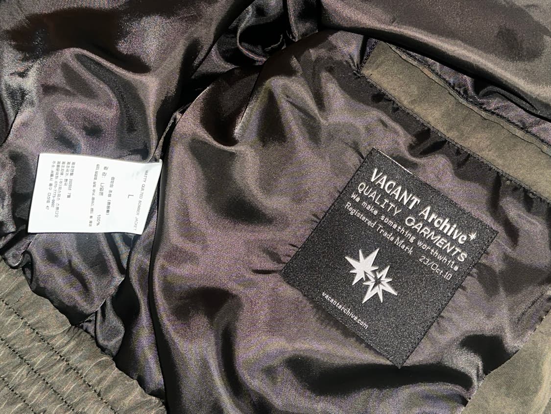 베이컨트 아카이브 봄버 자켓 카키 상품이미지6