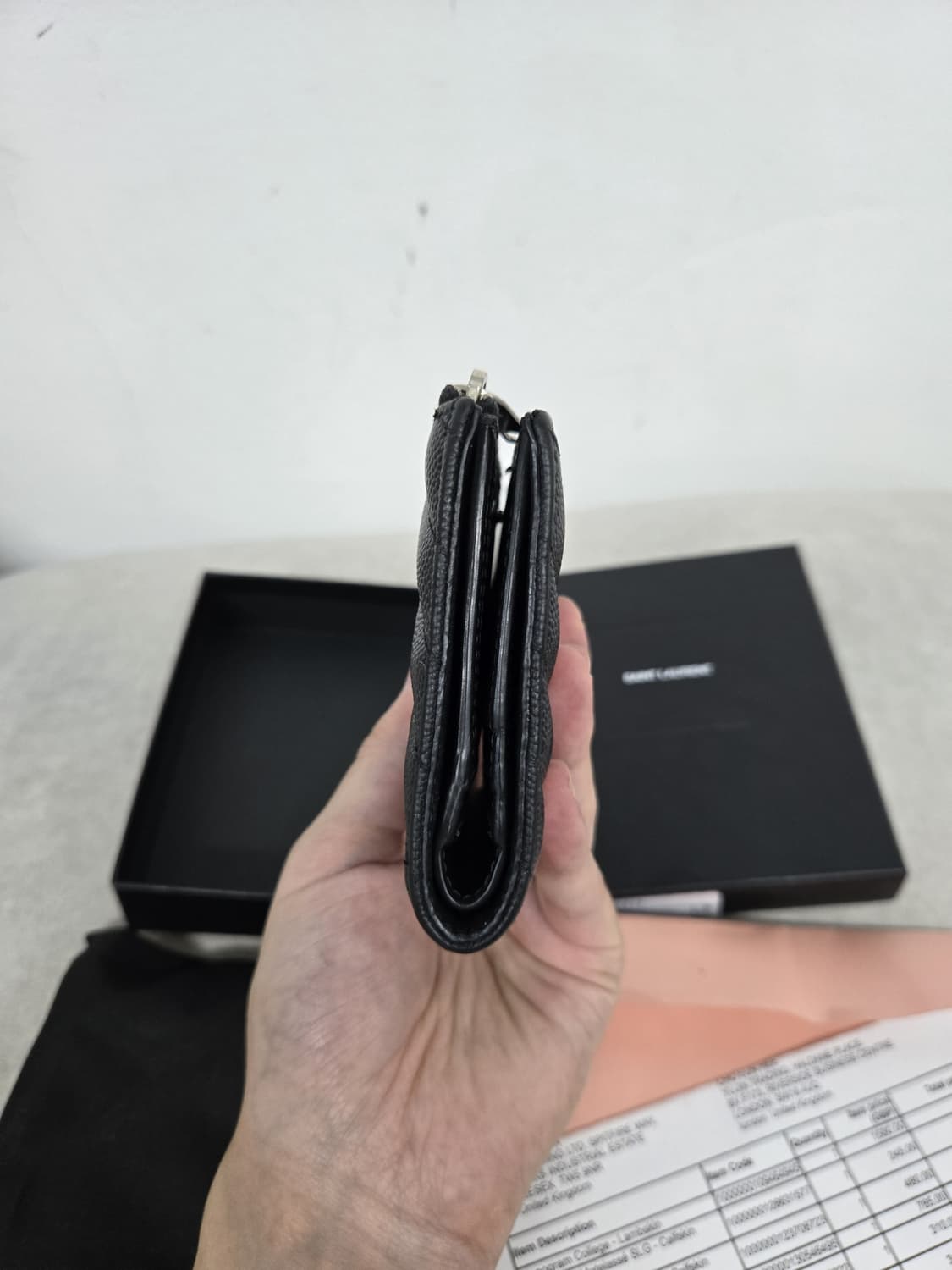 [보증서 정품]입생로랑 지퍼 은장 반지갑 상품이미지3