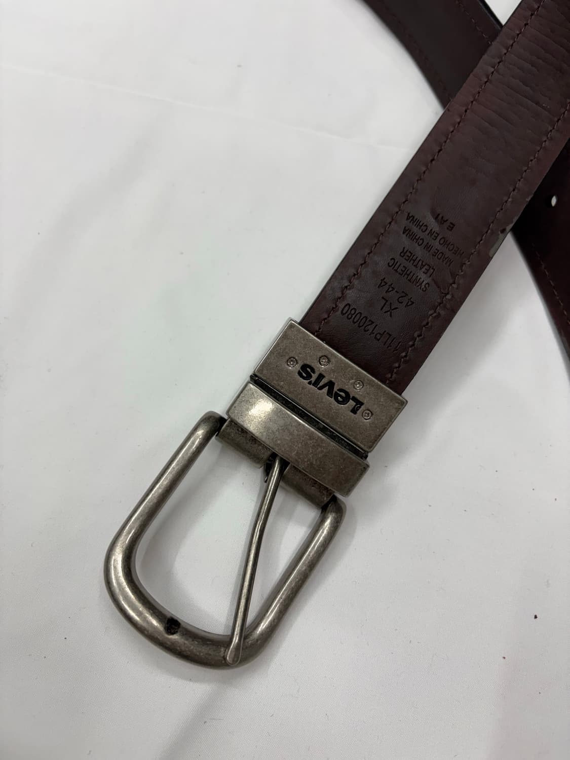 리바이스 빈티지 블랙 레더 버클 벨트 Levi’s 상품이미지5