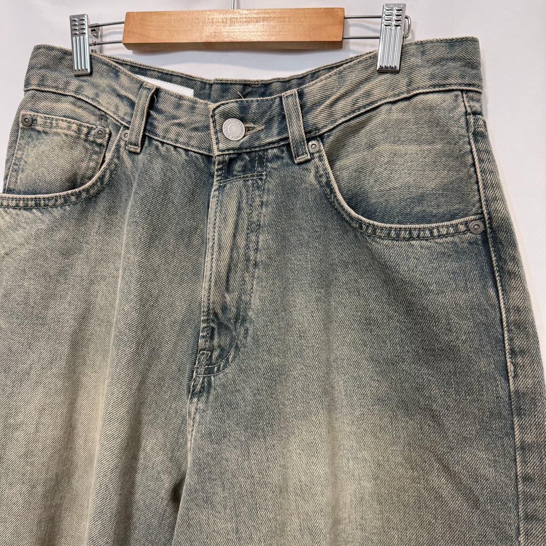 ZARA 워시드 와이드 청바지 30 상품이미지2
