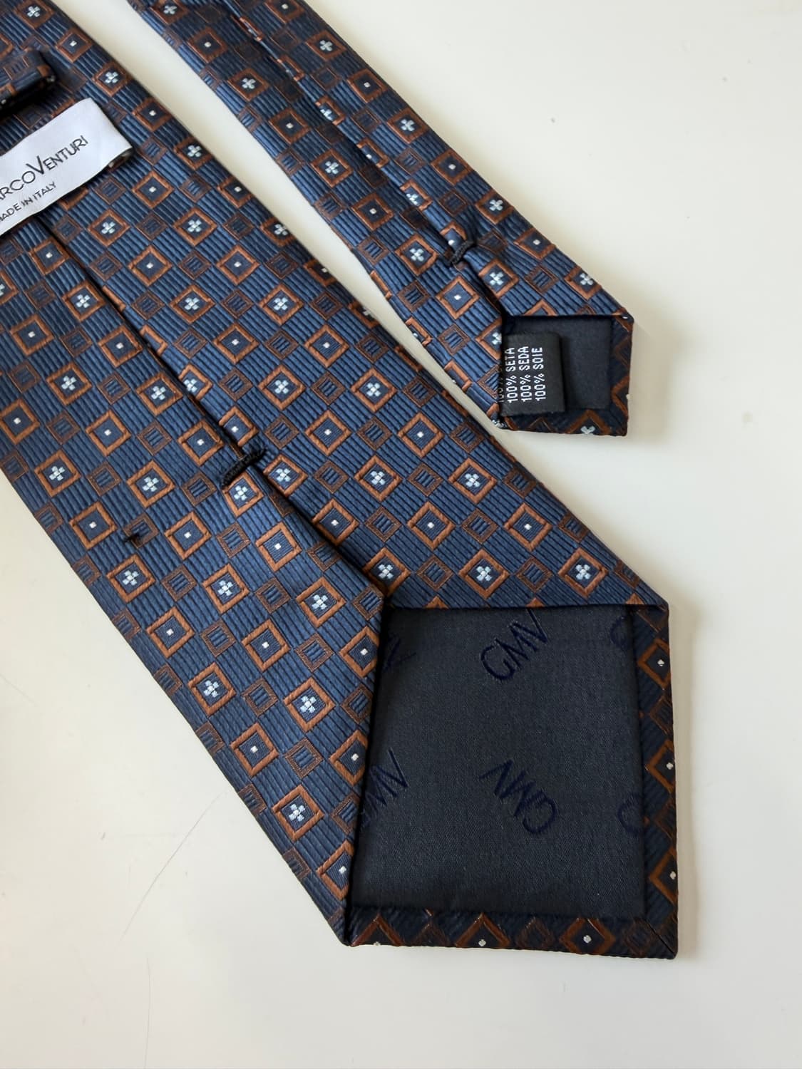 GIAN MARCO VENTURI 빈티지 실크 넥타이 9.5cm 상품이미지5