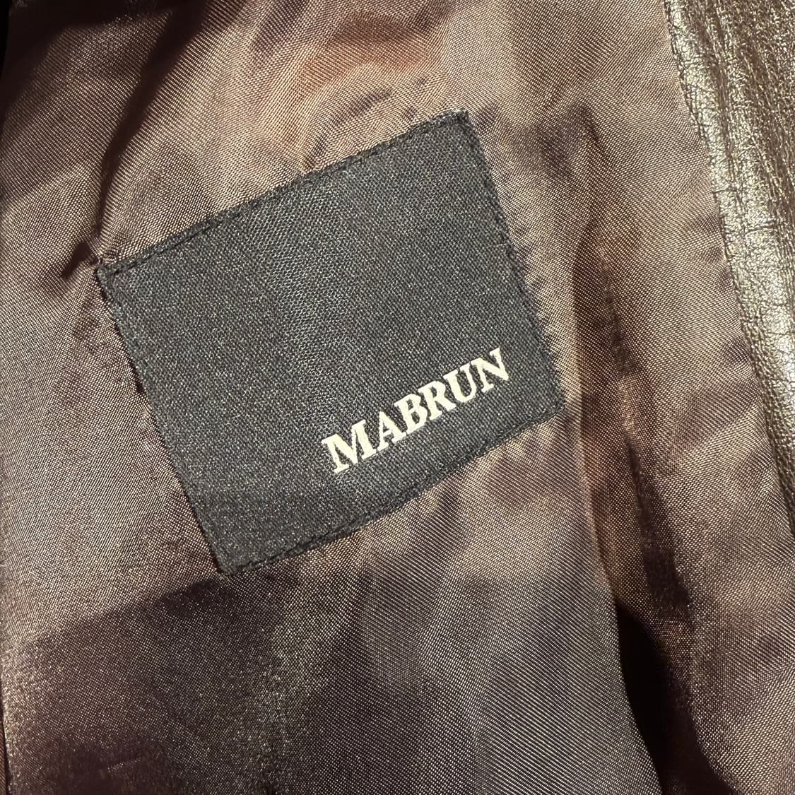 MABRUN 램스킨 테일러드 자켓 카 코트 XL 상품이미지5