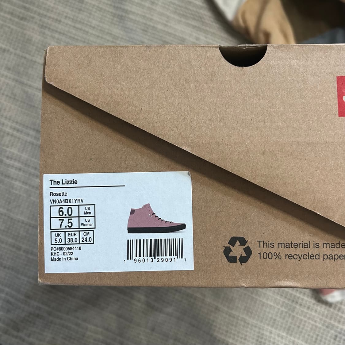 반스 더 리지 로제트 블랙 240 상품이미지4