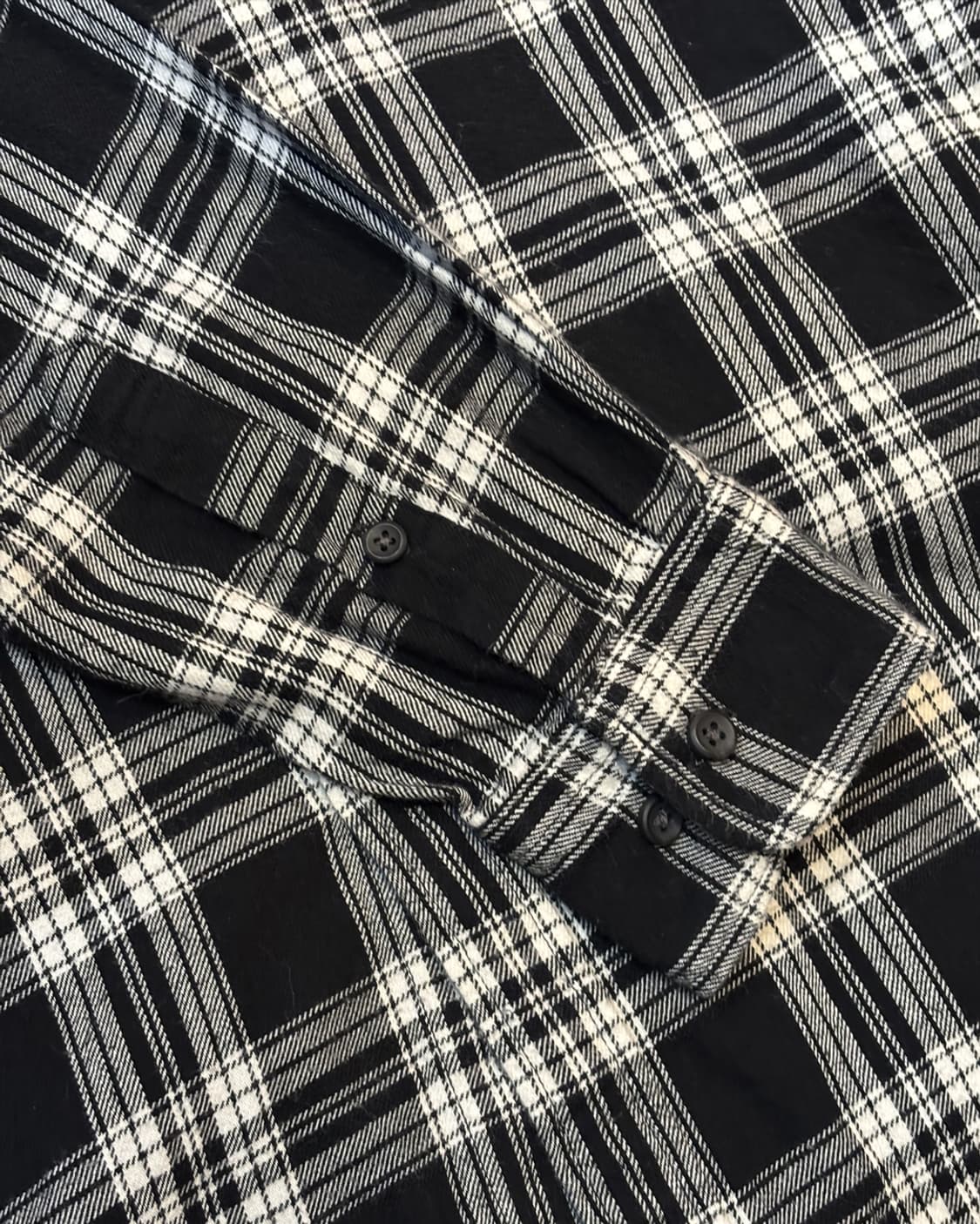 일본빈티지 유니클로 오버핏 체크 셔츠 상품이미지6