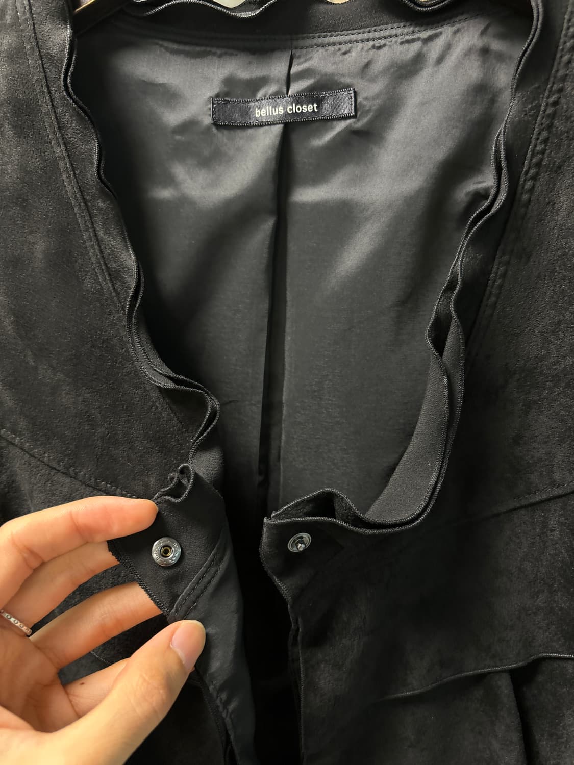 Bellus closet 인조 스웨이드 베스트 상품이미지4