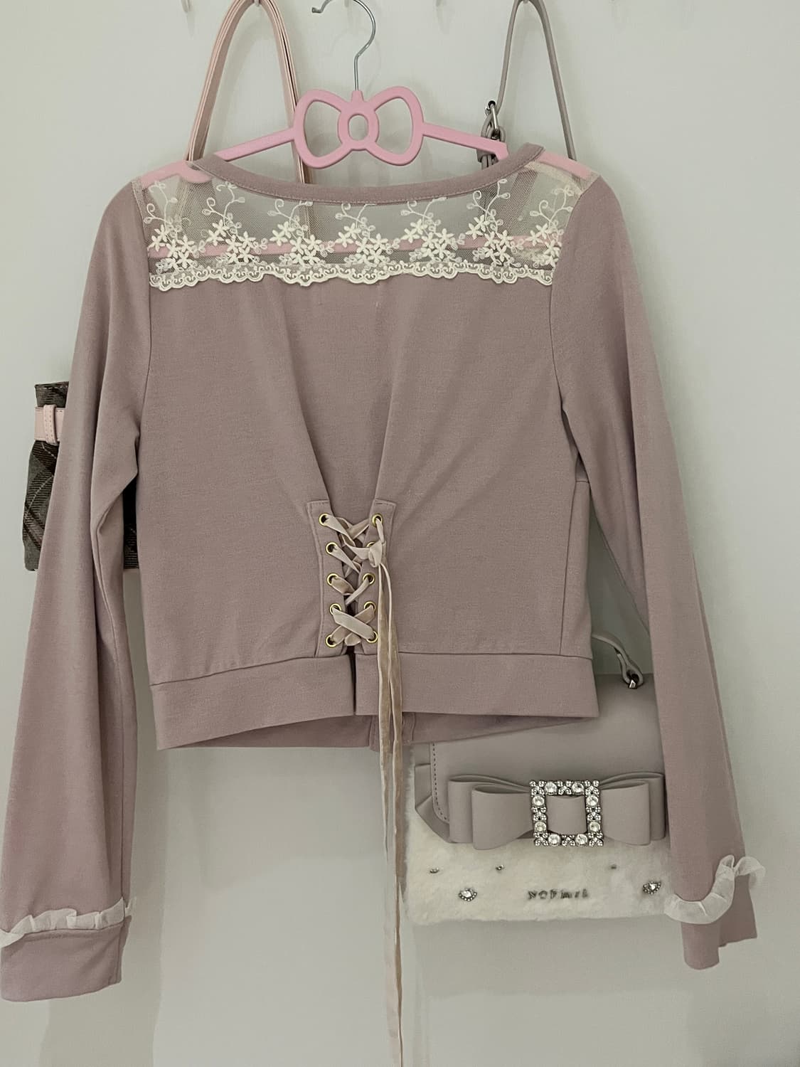 리즈리사 레이스 크롭 탑 상품이미지3