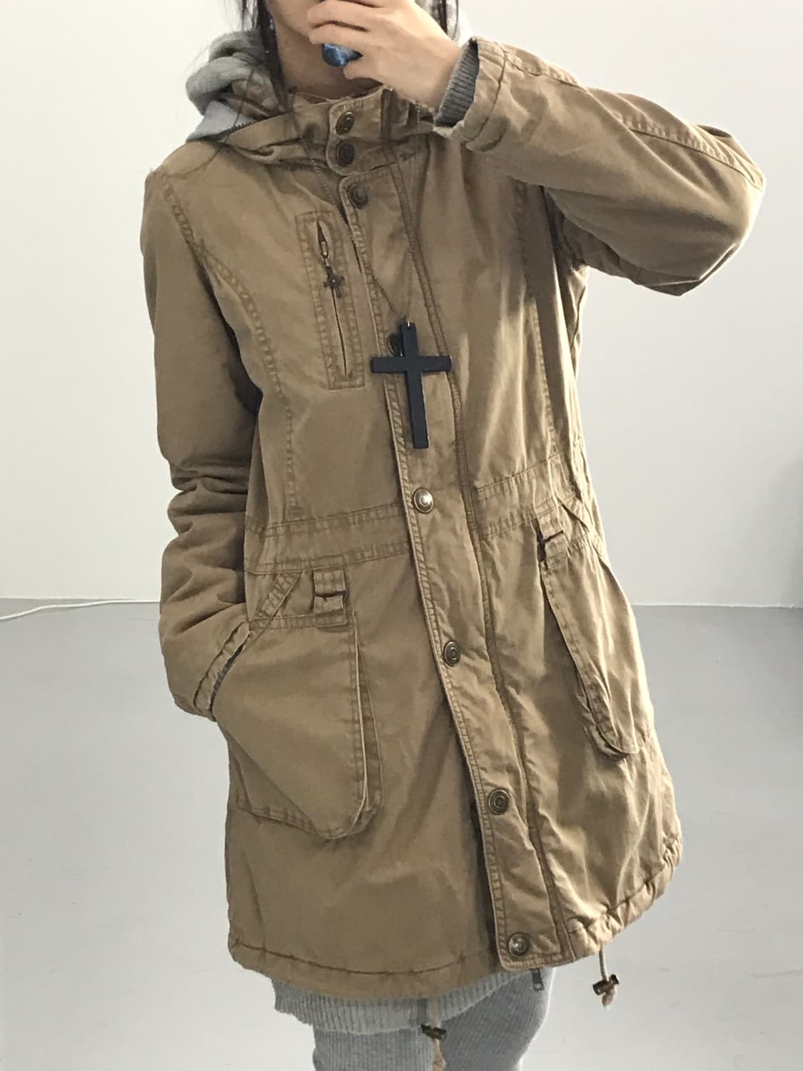 Sky Bomber Y2k Brown Jackets 상품이미지3
