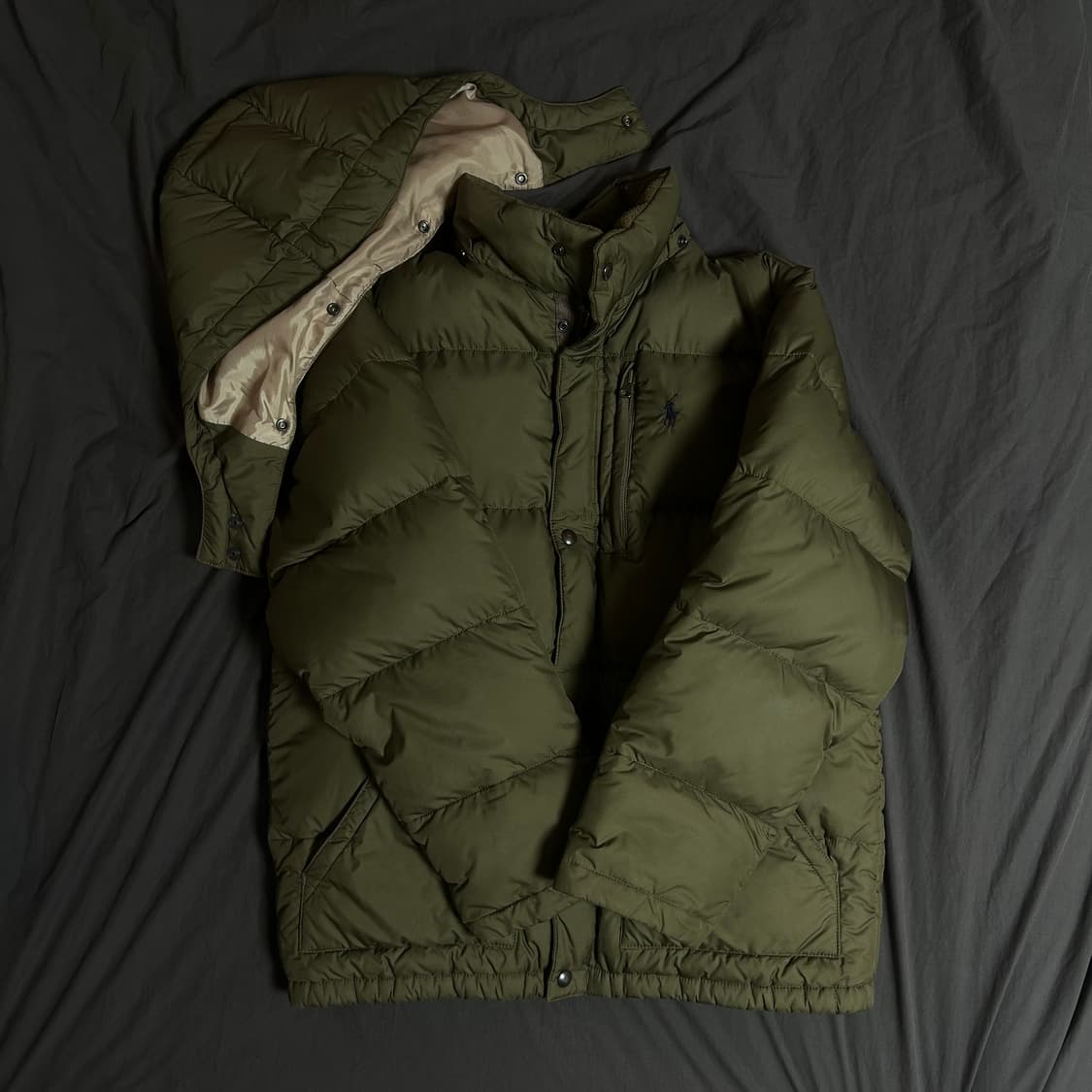 폴로 랄프로렌 카키 브라운 패딩 상품이미지3