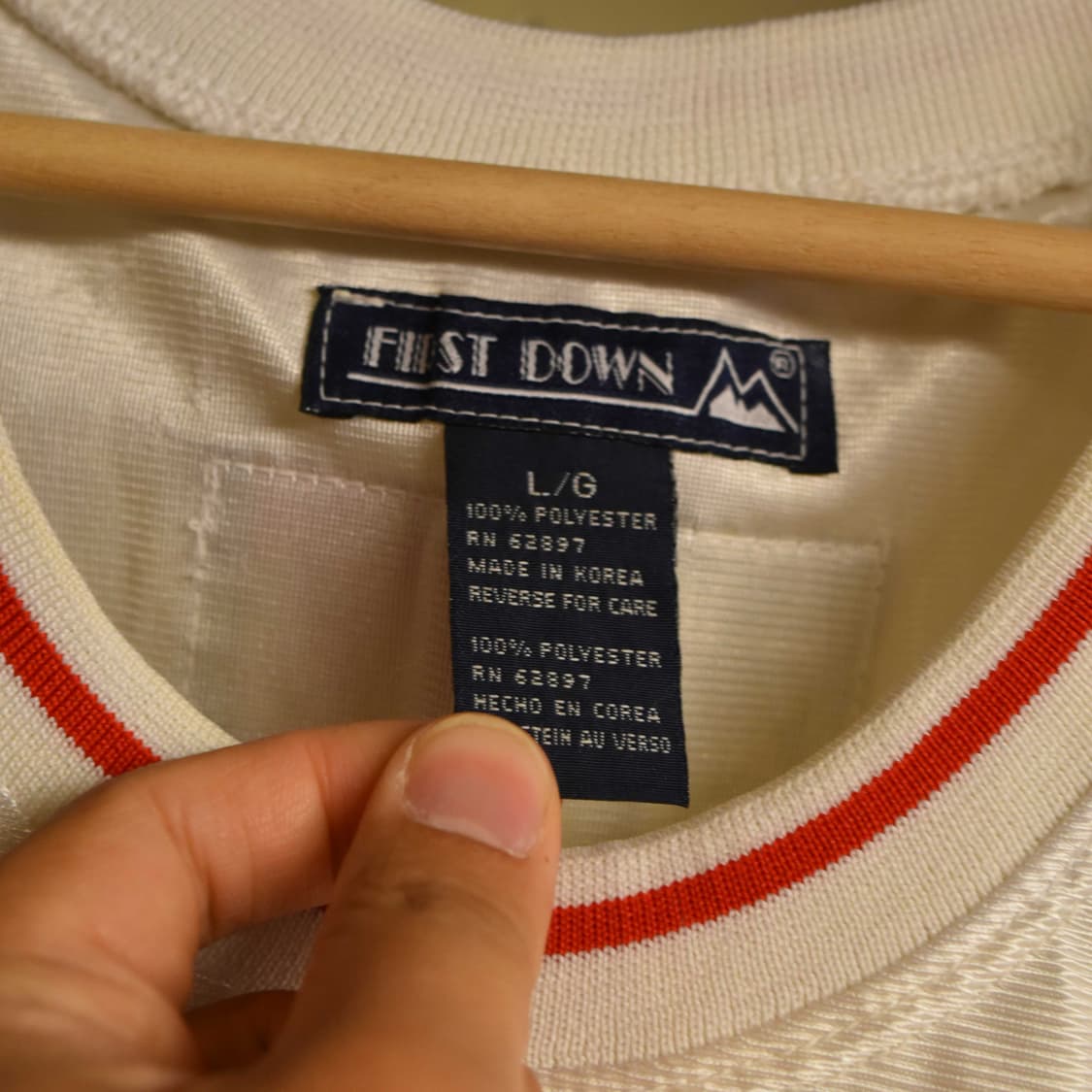FIRST DOWN USA 메쉬 슬리브리스 상품이미지4