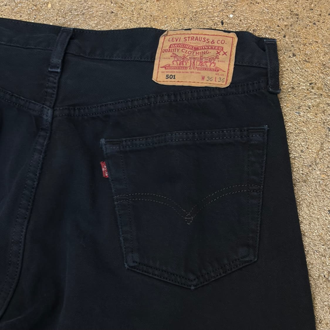 90s Made in UK 미국 빈티지 리바이스 501 블랙진 청바지 상품이미지6