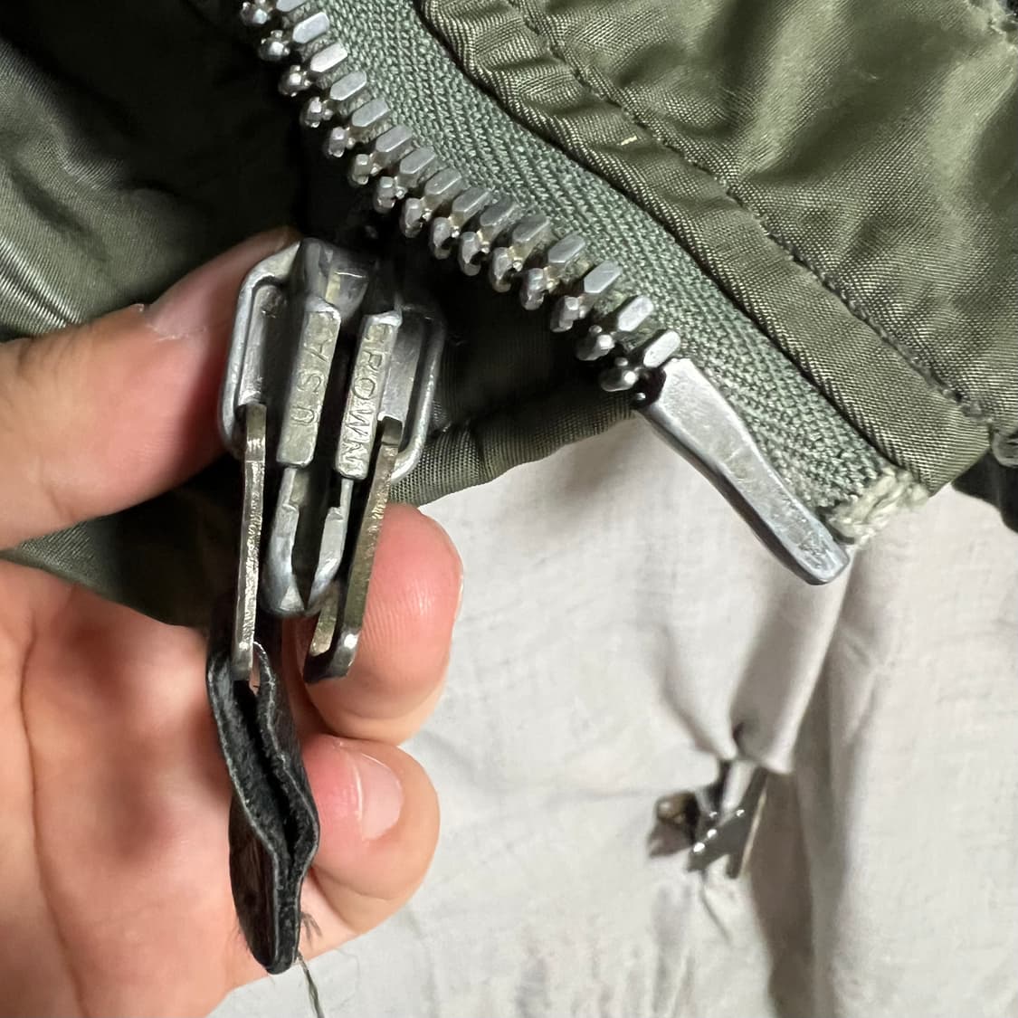 60s 오리지널 MA-1 CC 크라운 D타입 L사이즈 알파인더스트리 상품이미지5