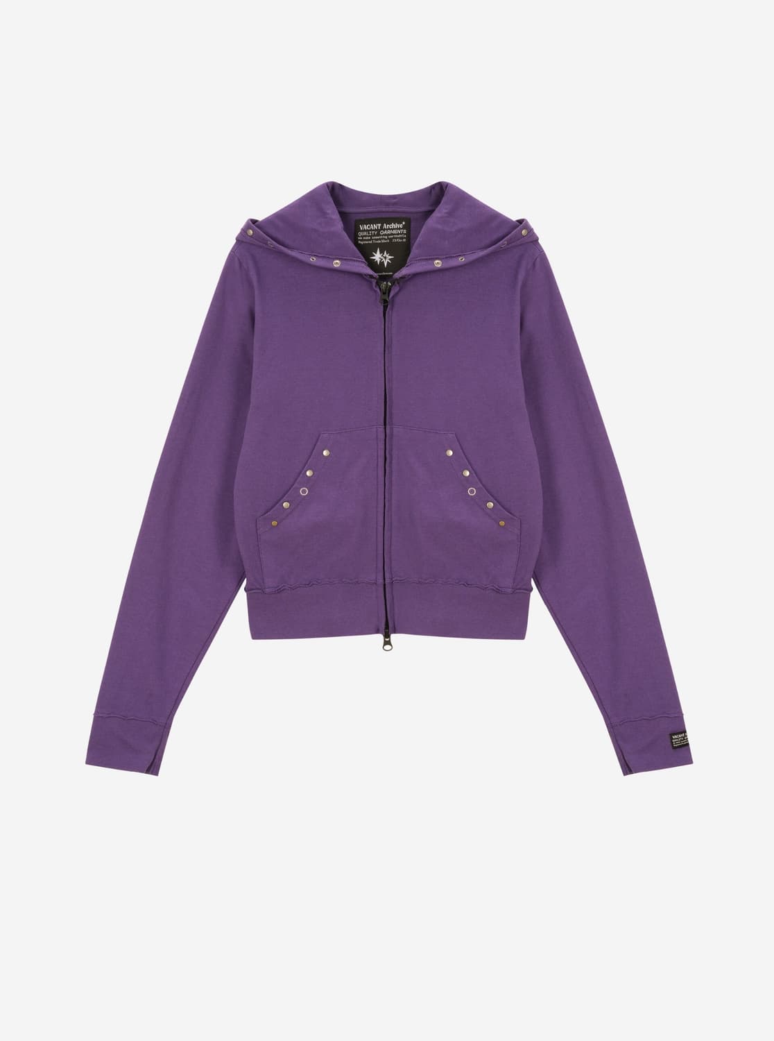 베이컨트아카이브 스터드 후드 집업 s 상품이미지2