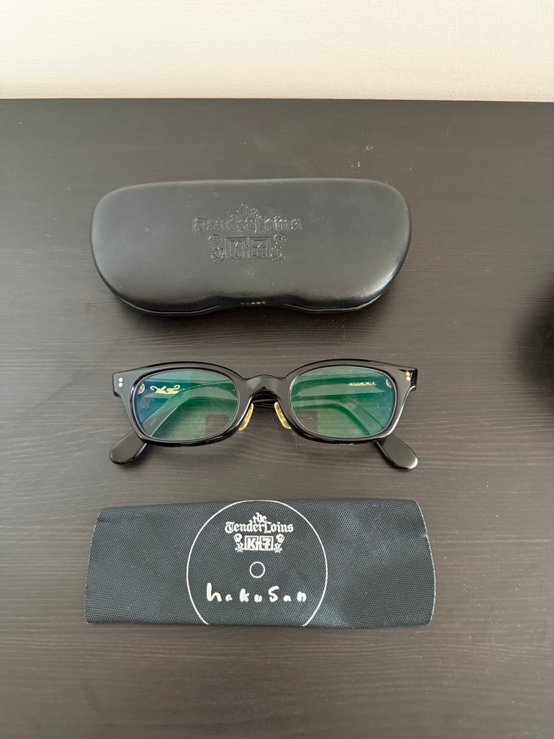 백산안경 텐더로인 콜라보 인더윈드 in the wind 블랙골드 극미 백 상품이미지1