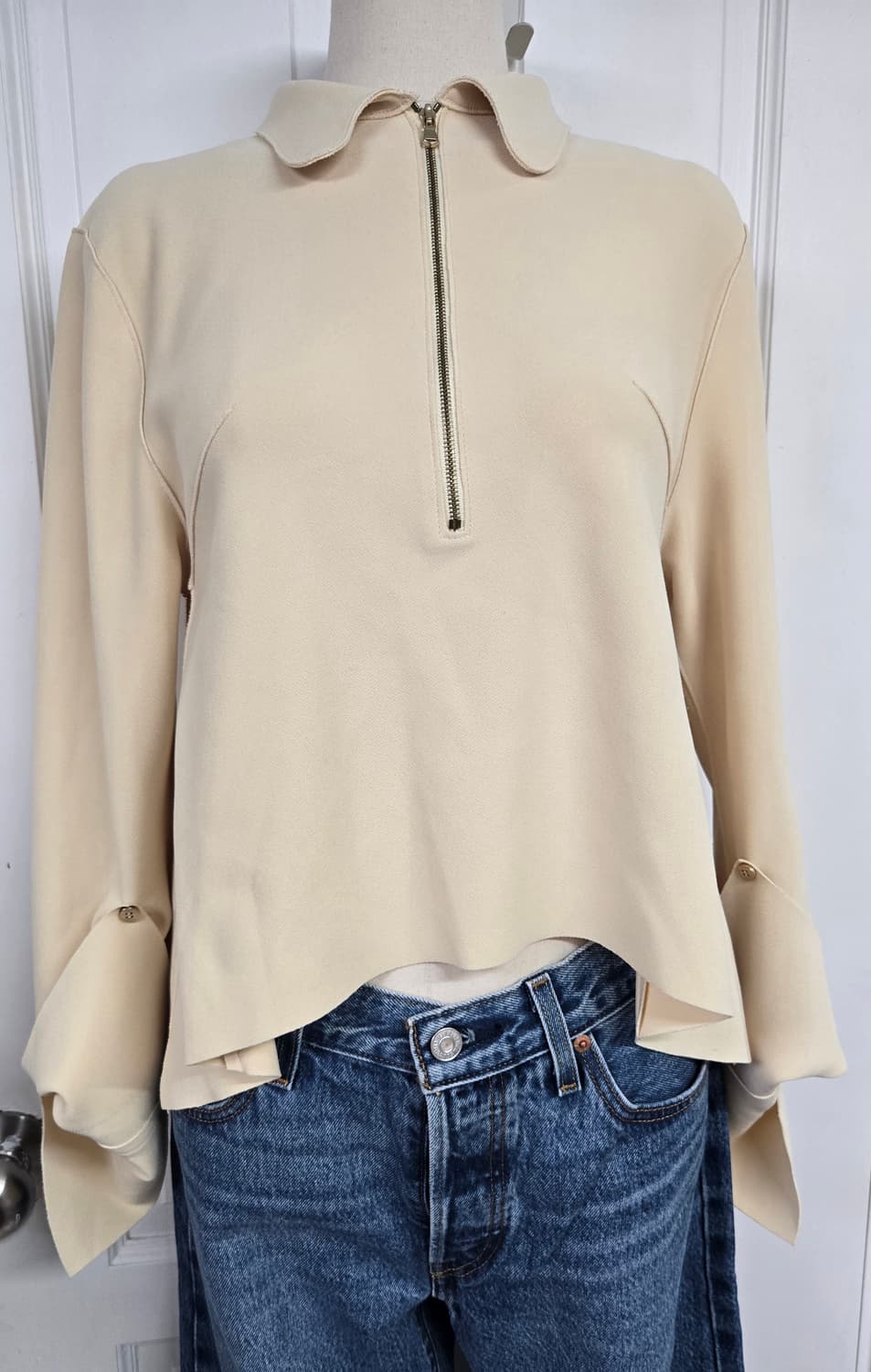 제이청 시그니처 하프집업 블라우스 상품이미지3