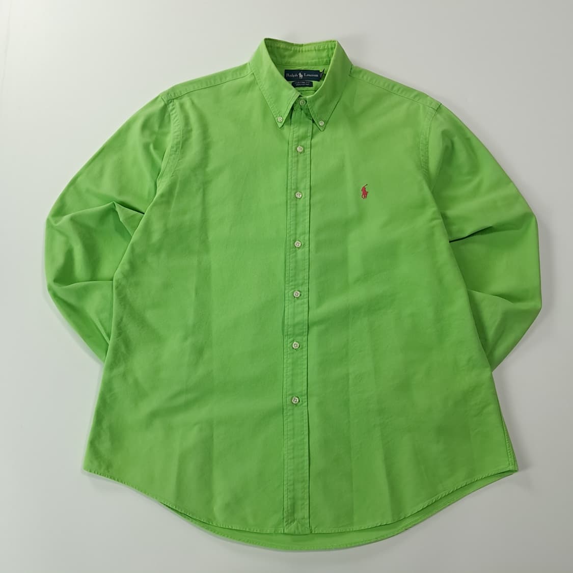 CK295 XL 폴로 00s 핑크포니 그린애플 옥스포드 셔츠 남방 상품이미지1