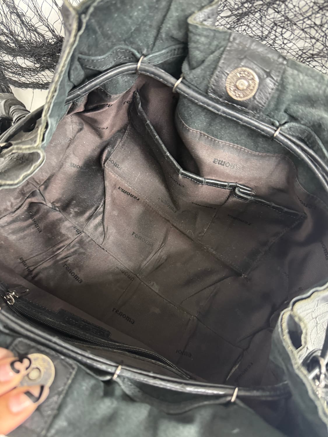 00s chain detail leather bag 상품이미지3