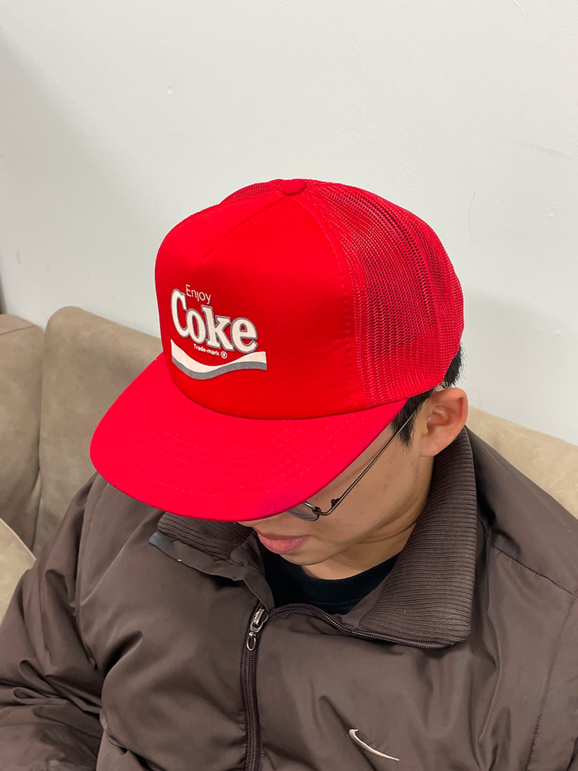 90s CocaCola Enjoy Coke trucker cap 상품이미지1