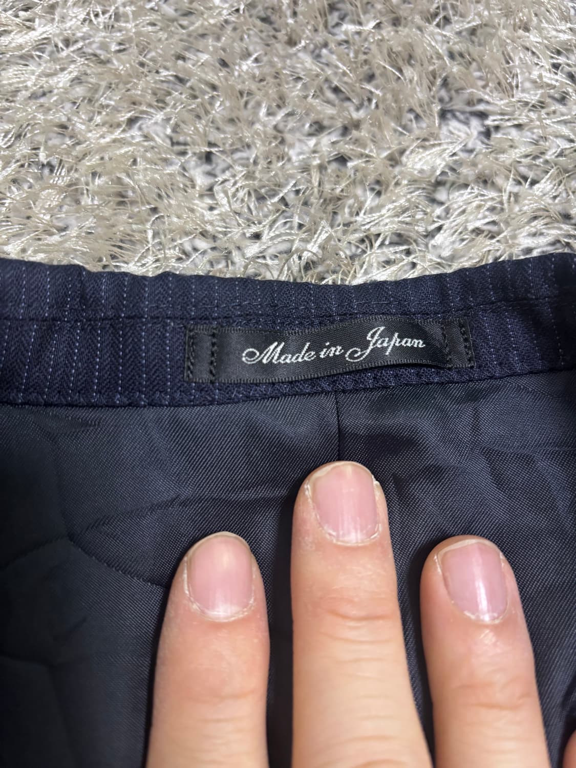 일제 ISLAND FERRI 스트라이프 울 블레이저 사이즈 105-110 상품이미지3