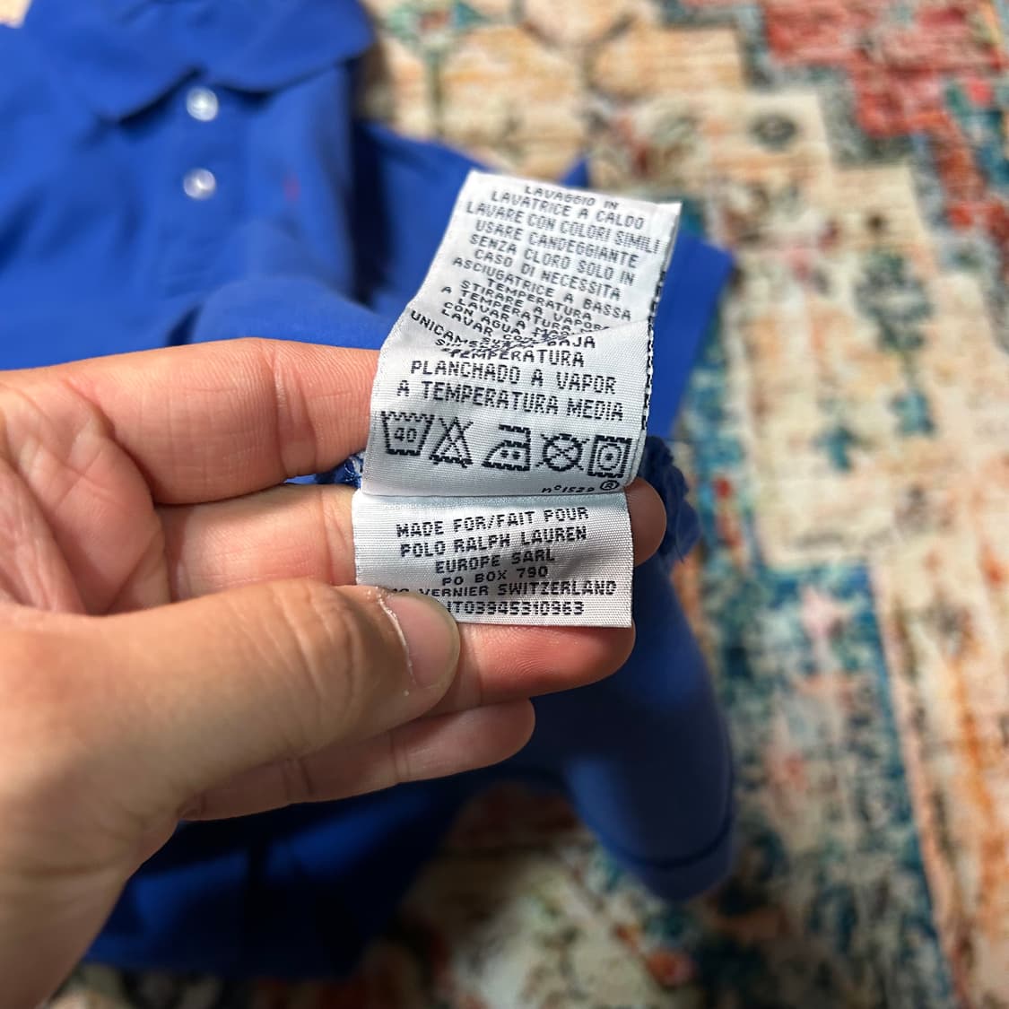[L] 폴로 랄프로렌 블루 카라 반팔  상품이미지7