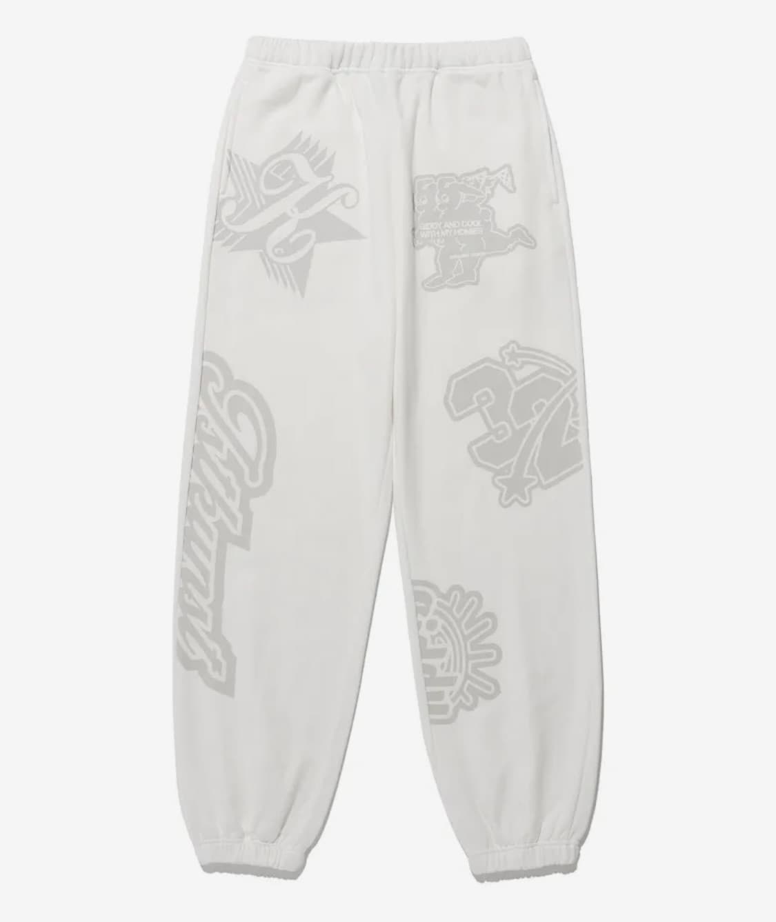 이스트쿤스트 조거WAPPEN GRAPHIC SWEATPANTS_WHITE 상품이미지1