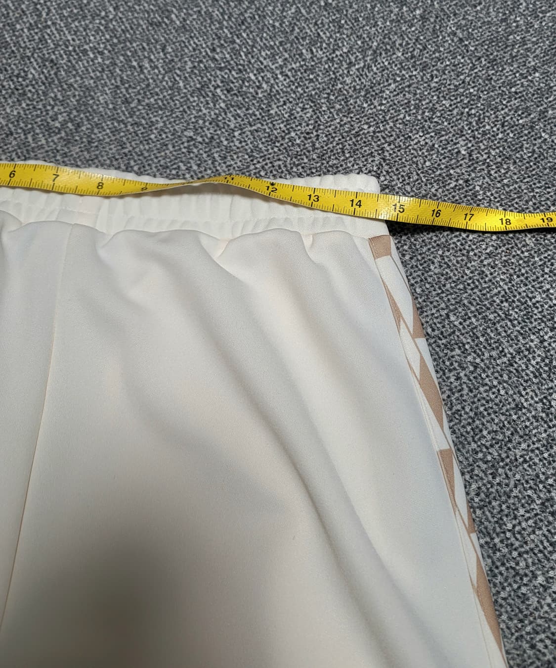 널디 Symbol 패턴 트랙 팬츠 크림 M 상품이미지8