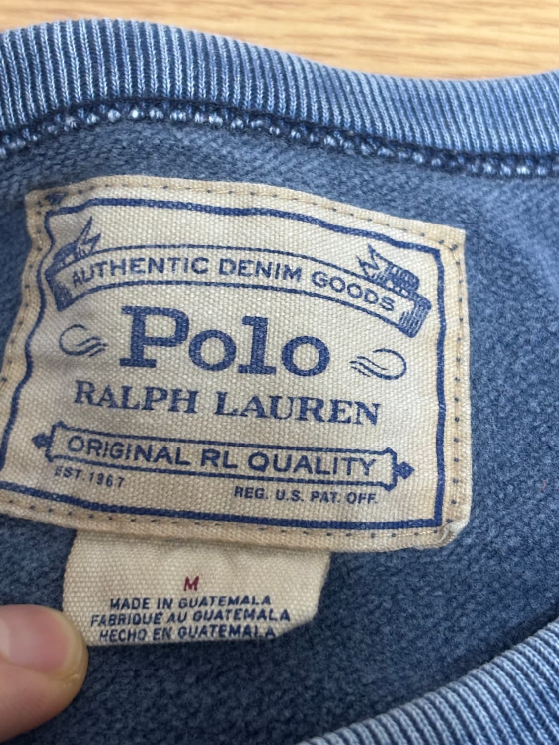 폴로 랄프로렌 빈티지 스티치 맨투맨 스웻셔츠 M 상품이미지6