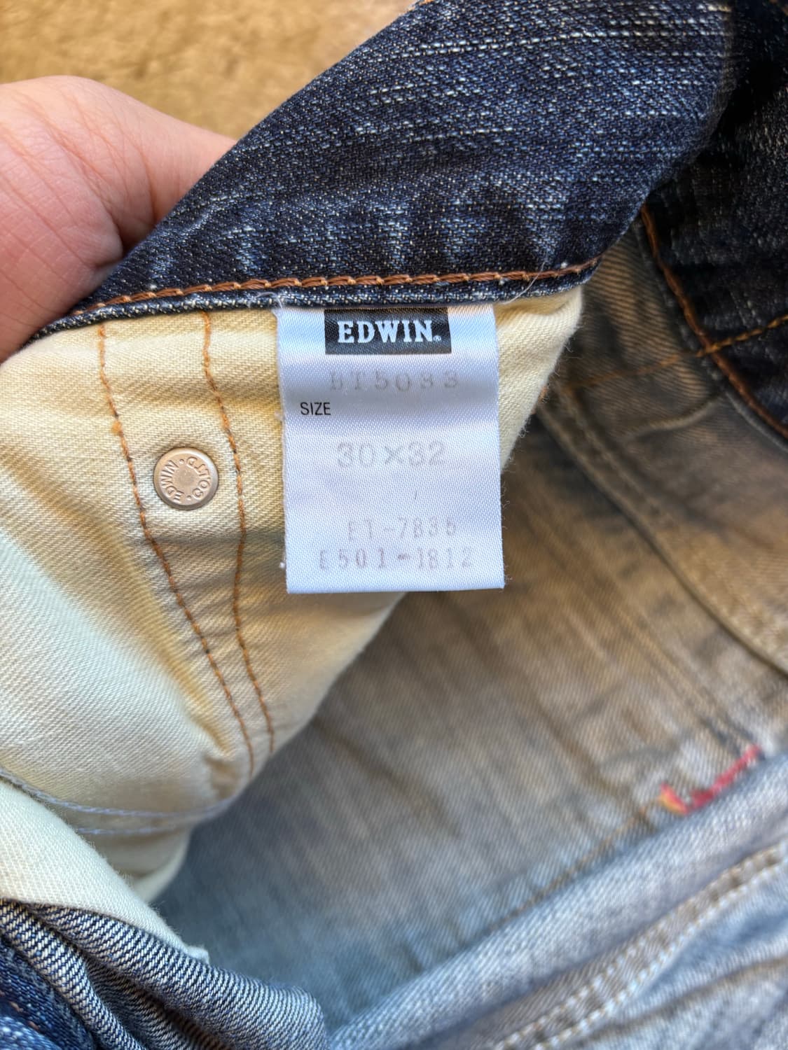 에드윈 빈티지 블루트립 503 워싱 데님 상품이미지4