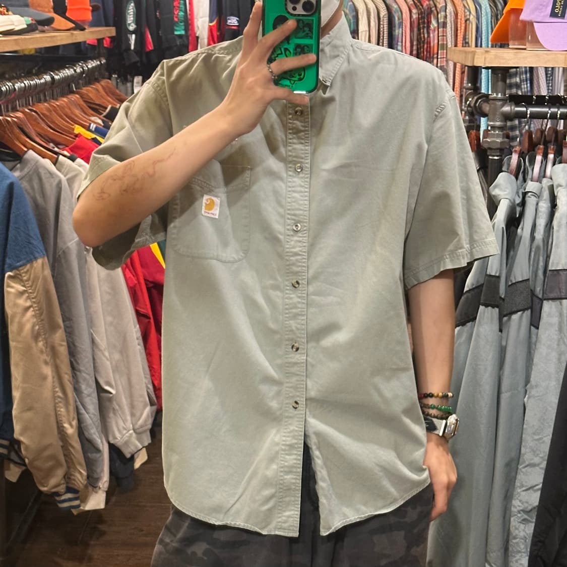 [HI] 칼하트 반팔셔츠 그레이 상품이미지2