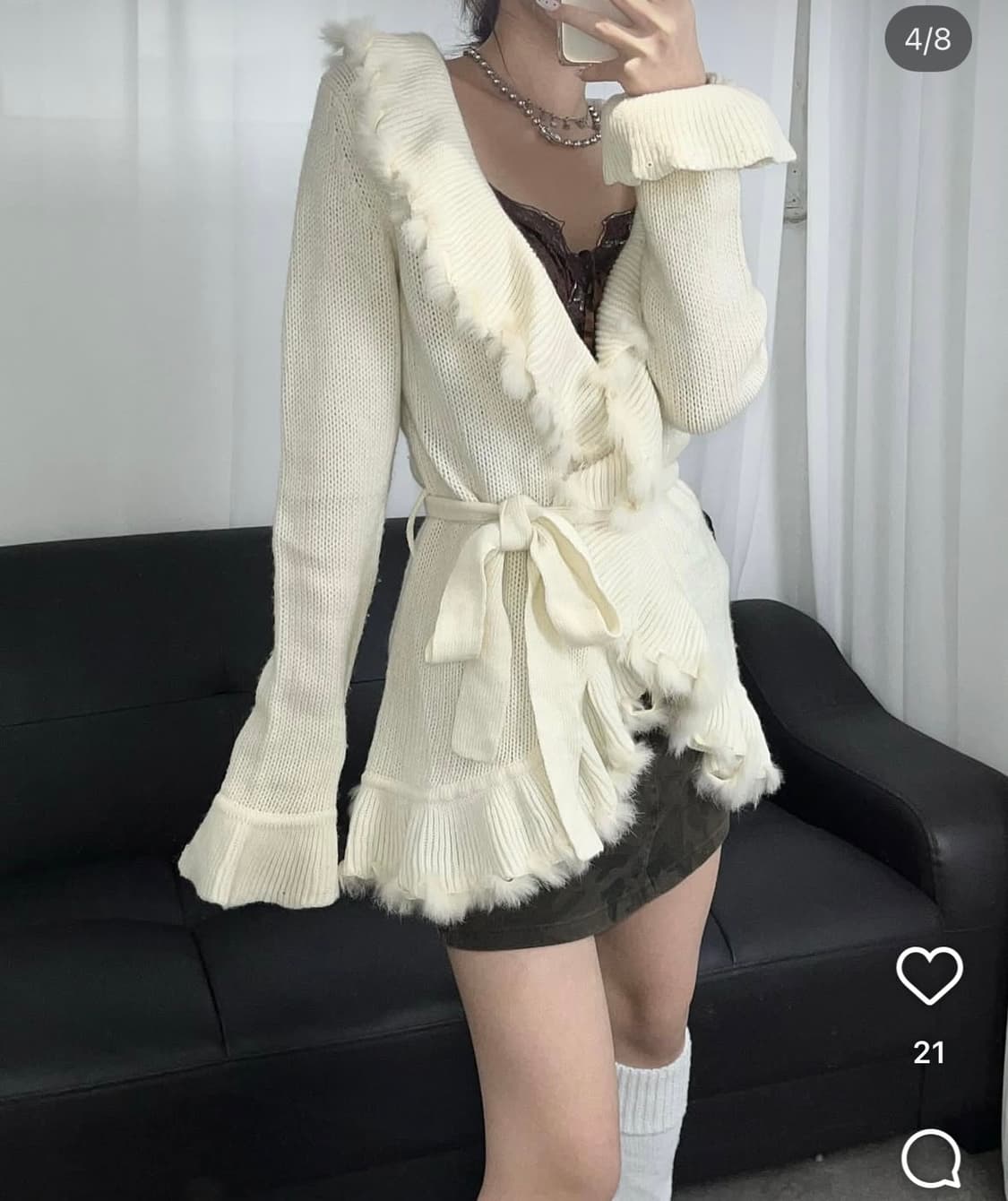 lipinaa리피나 빈티지 페어리 가디건 파우닝133 큐빈 크루빈티지 상품이미지2