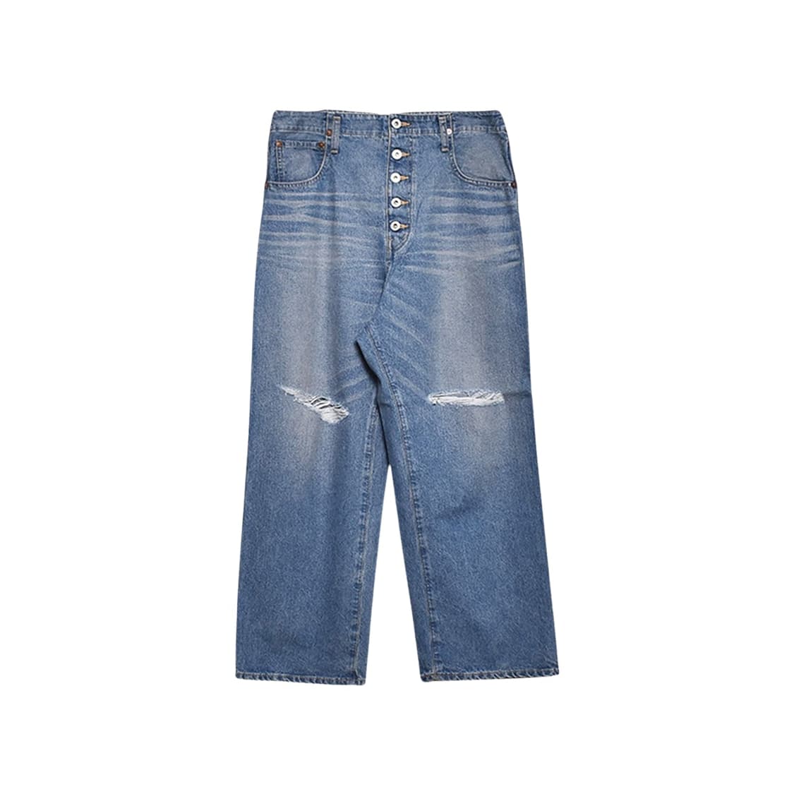 [새상품 S] 준야 와타나베 맨 디스트레스드 데님 상품이미지1