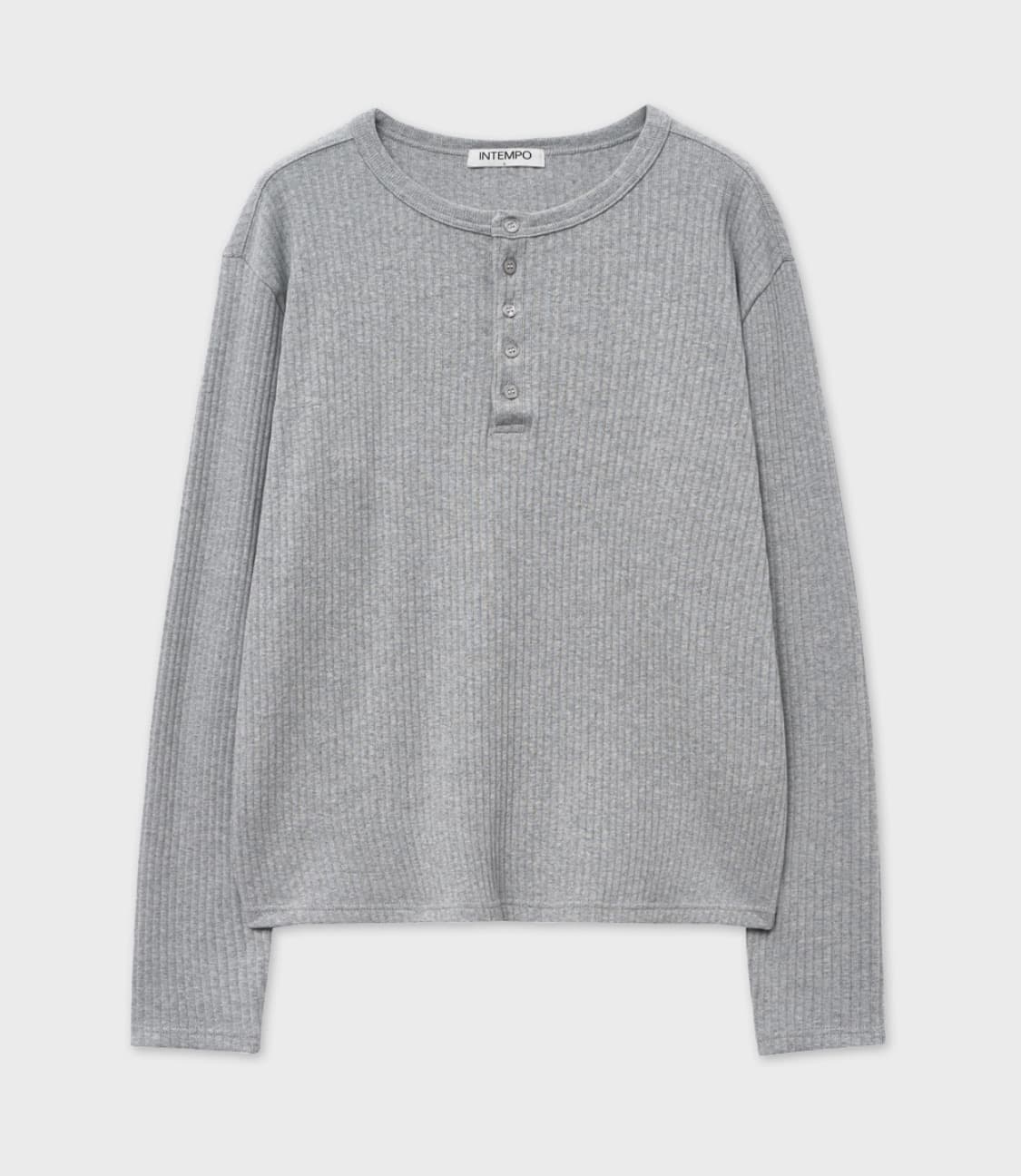 리브드 스웨트 헨리넥 상품이미지1