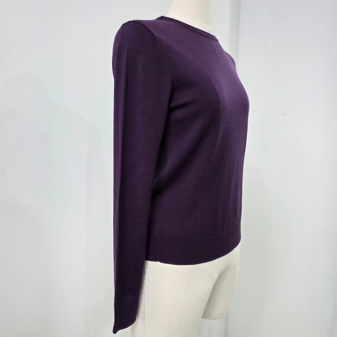 재팬 유니클로 울100% 퍼플 니트 상품이미지2