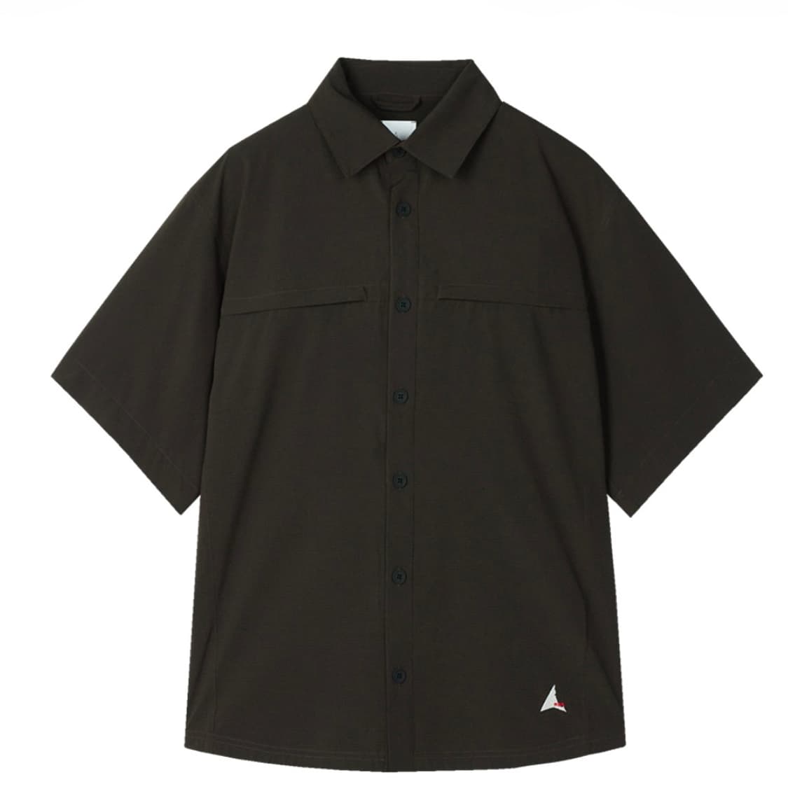 [M] Roa Dot Air Shirt 다크 브라운 상품이미지1