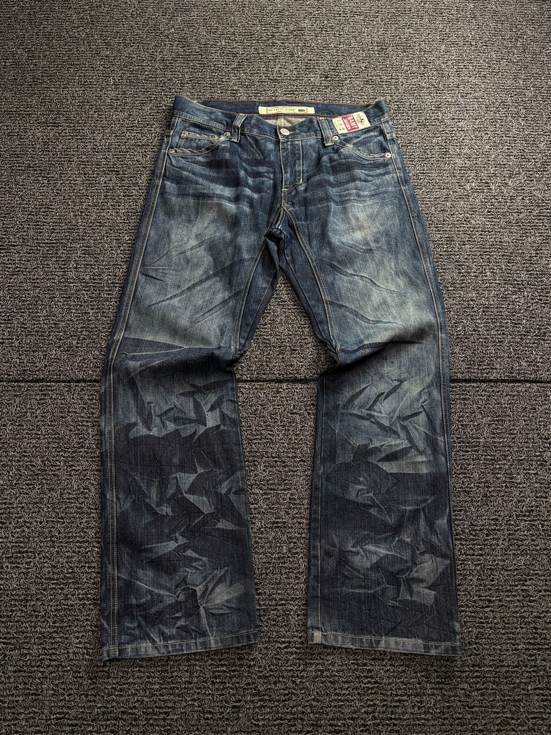 디스퀘어드 아이스 워싱 가죽패치 로고 데님 팬츠 6.5 1637 상품이미지2