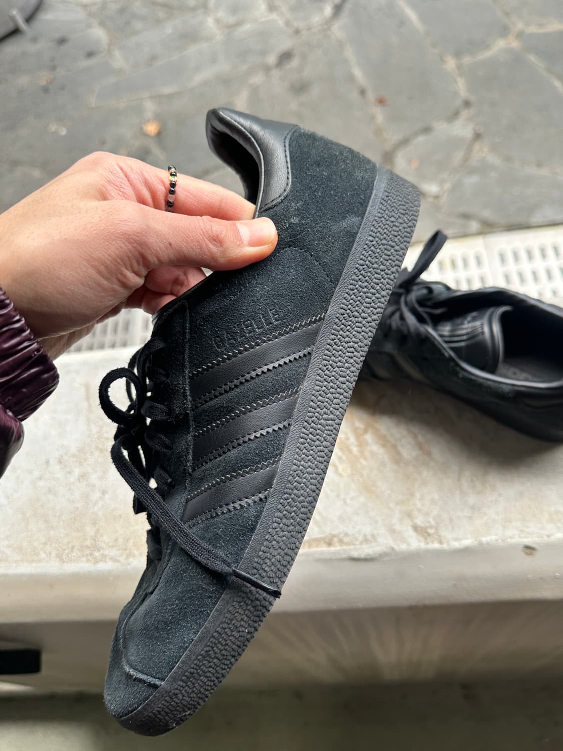 아디다스 운동화 275 블랙 스웨이드 상품이미지5