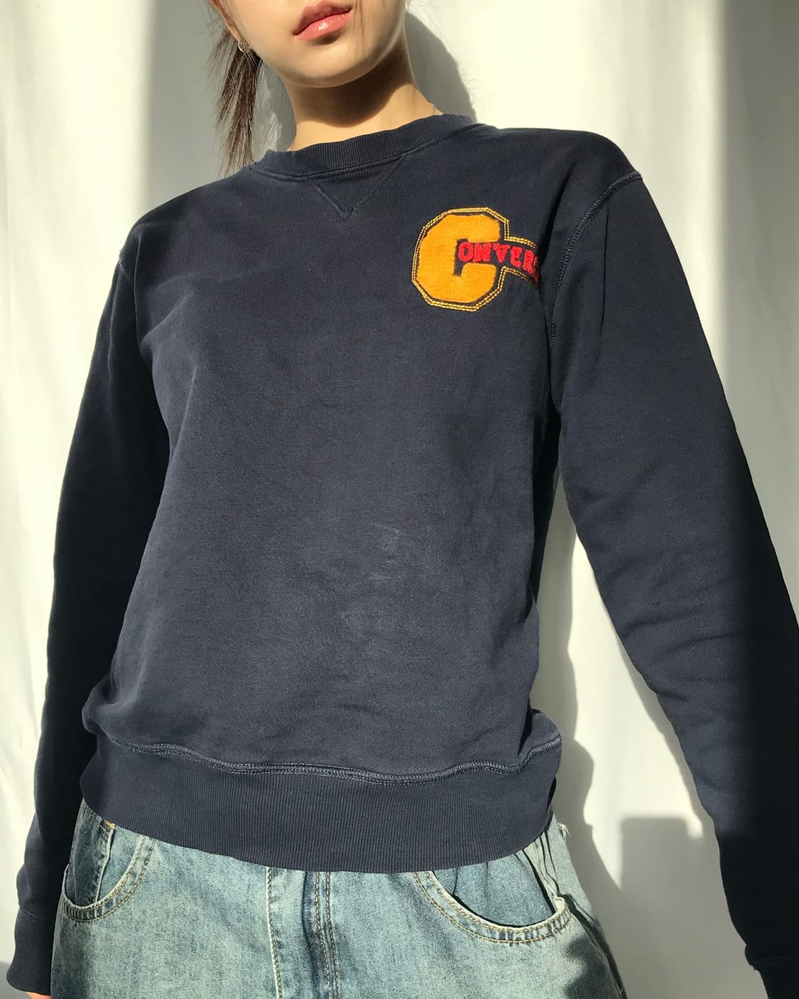 컨버스 네이비 맨투맨  상품이미지5