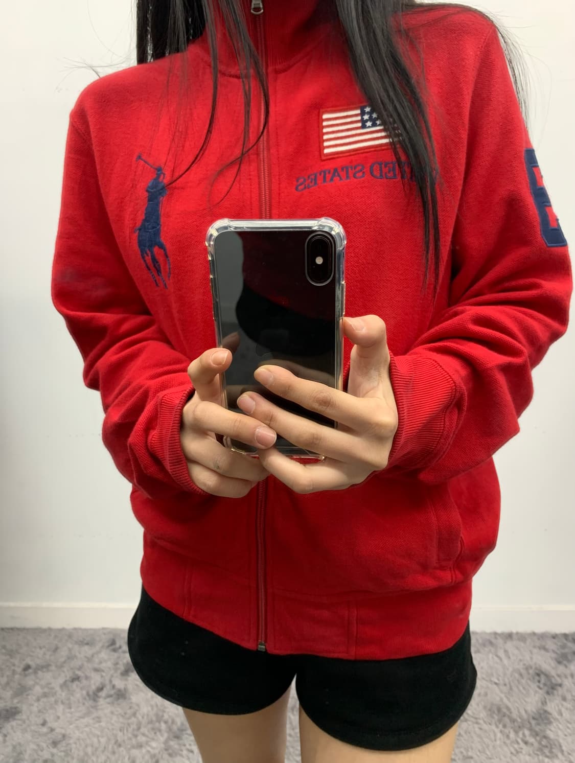 폴로 빅포니 usa 성조기 집업 (황금사이즈) 상품이미지2