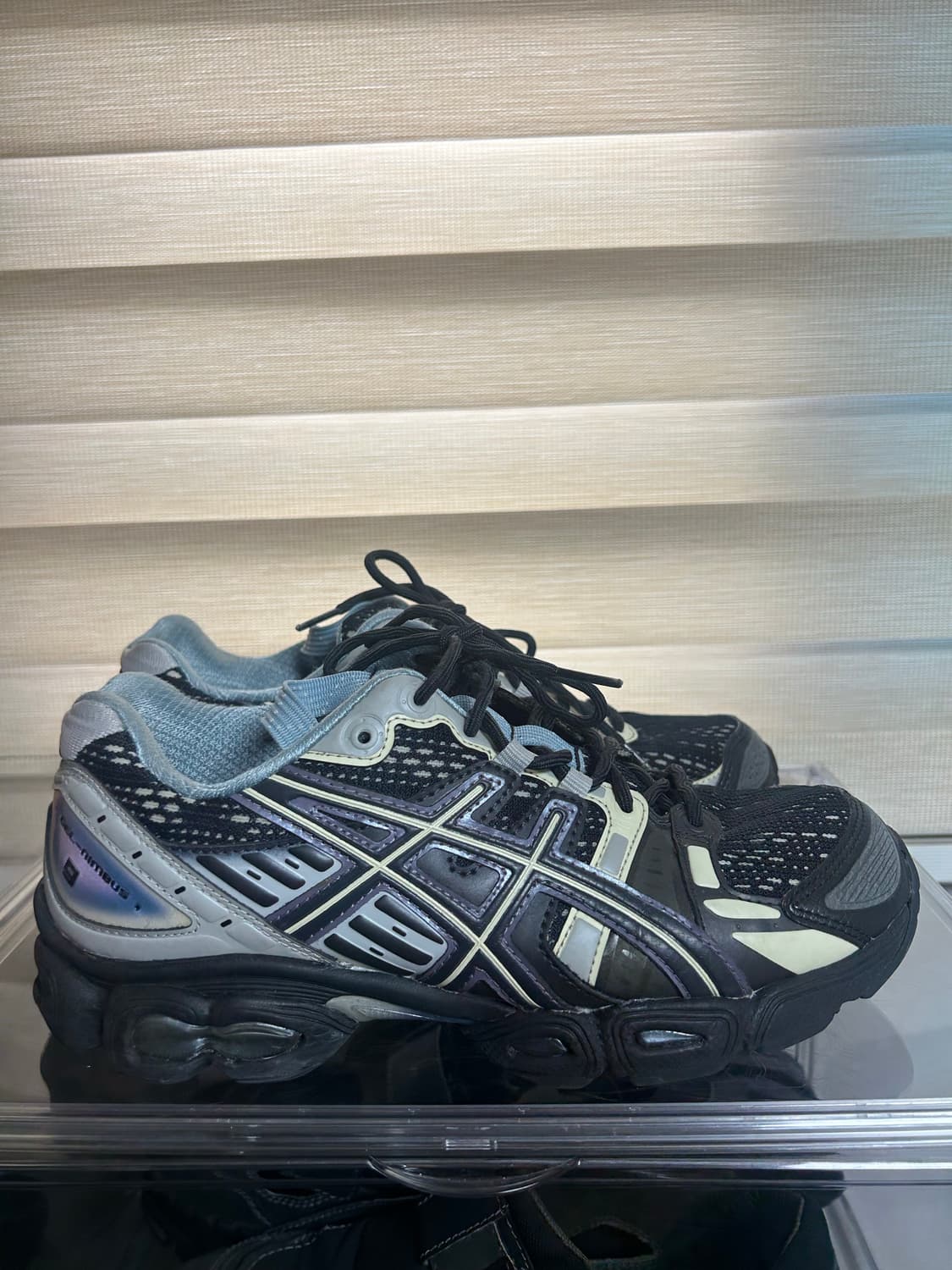 (260) 아식스 키코 젤 님버스9 블랙 건메탈 상품이미지3