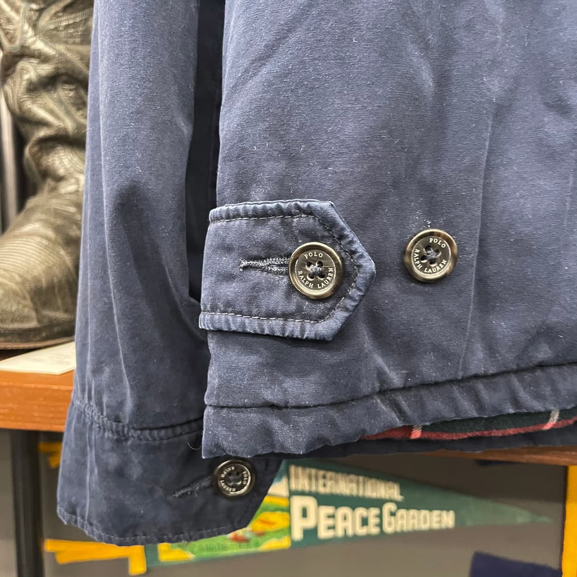 폴로 랄프로렌 신형 라벨 체크 라이닝 스윙탑 블루종 자켓 상품이미지4