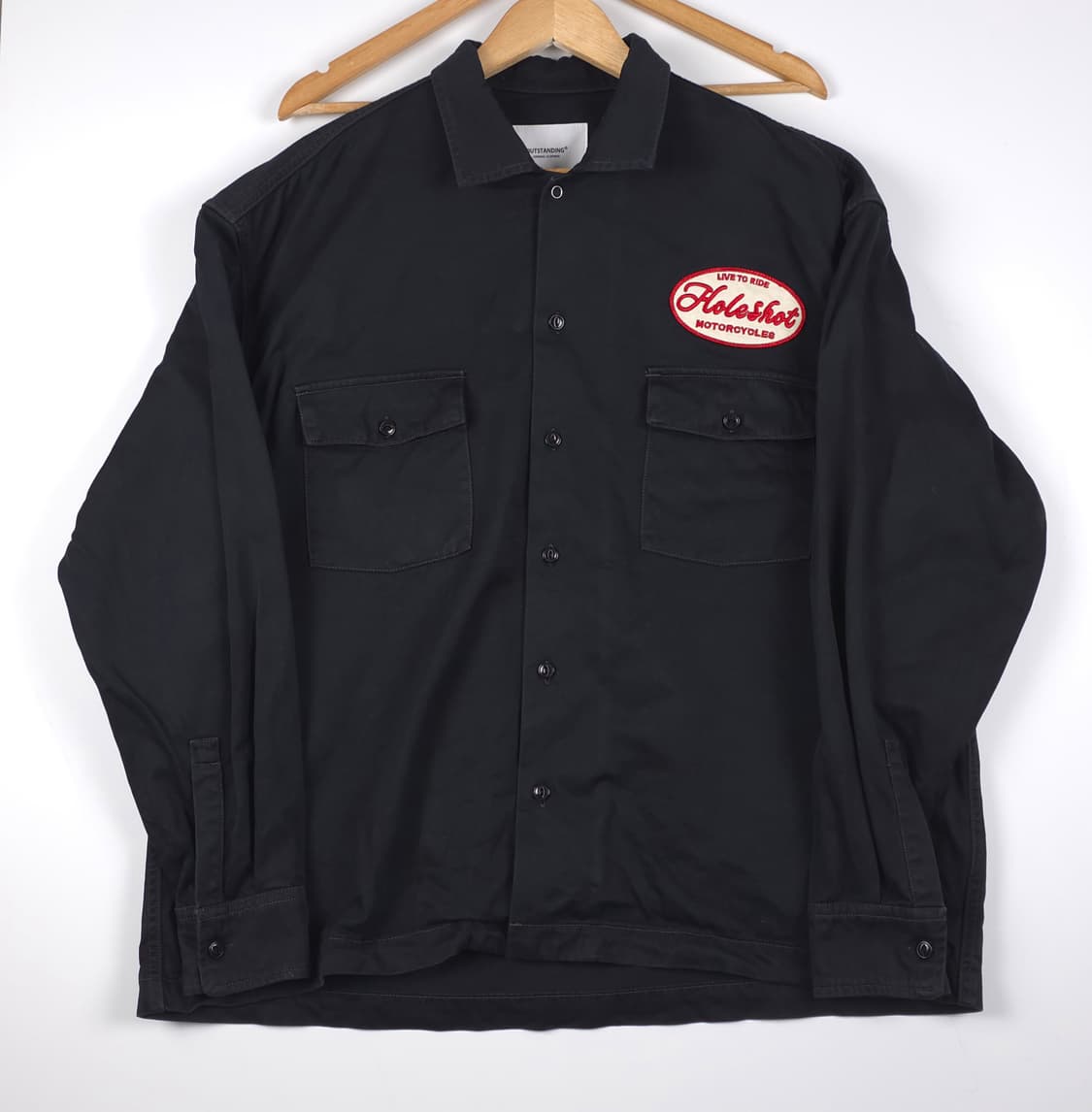 아웃스탠딩 코튼 워크셔츠 블랙 (L-XL[1]) 상품이미지1