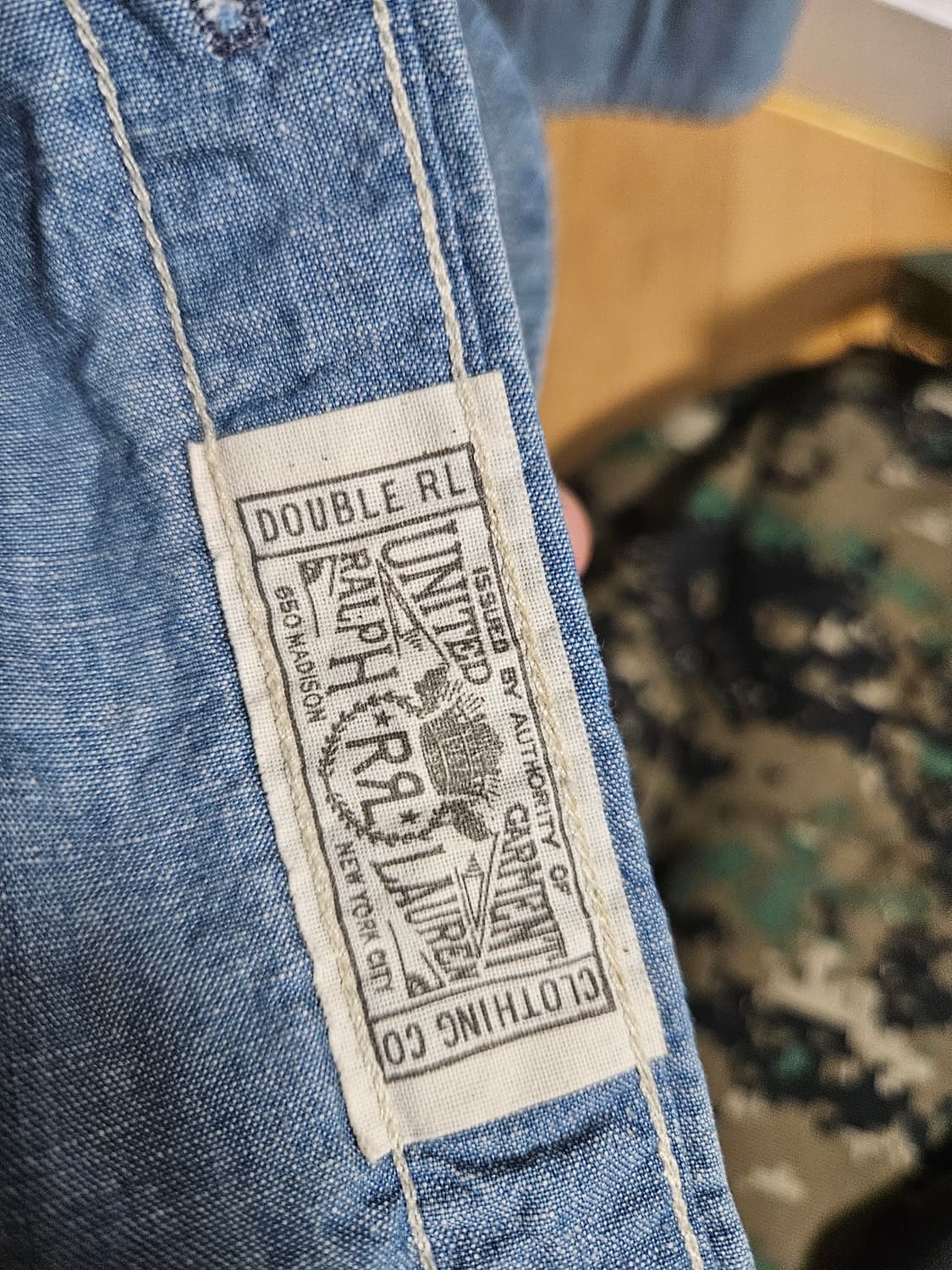 rrl 샴브레이 셔츠 자수(피오셔츠) L 상품이미지4