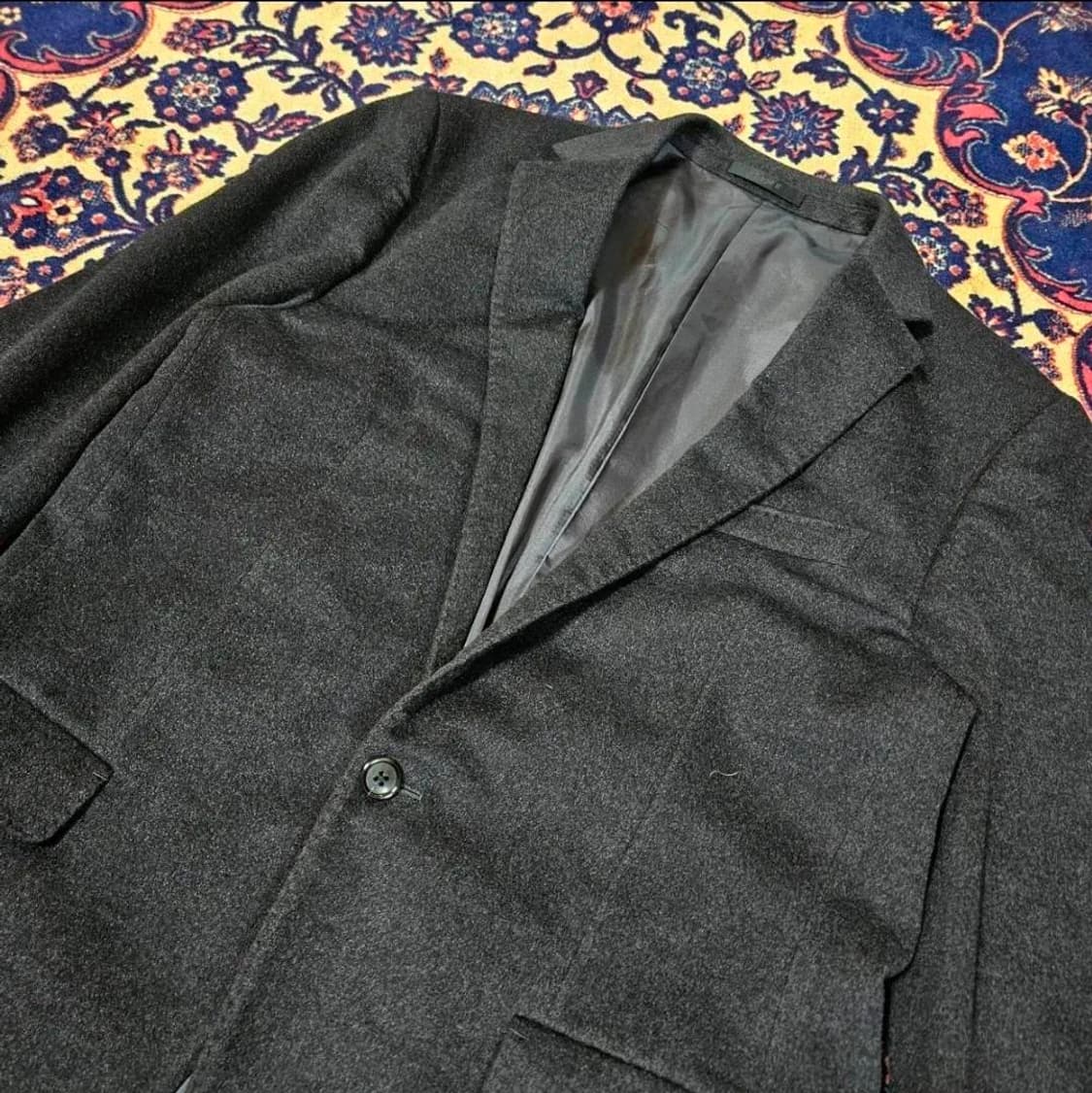 타임옴므(TIME) 캐시미어 95% 차콜 블레이져 100-105 상품이미지3