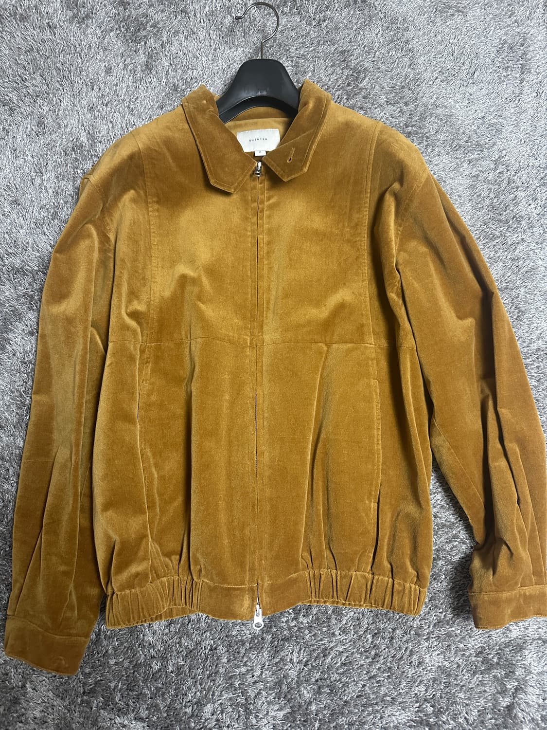 셔터 코튼 벨루어 자켓 yellow m 100 사이즈 상품이미지2
