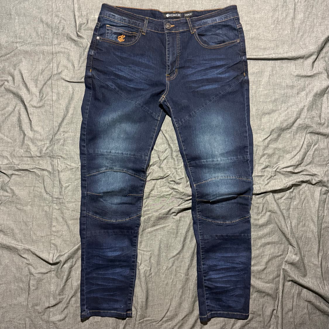 Slim Fit Moto / Biker Denim Jeans 상품이미지2