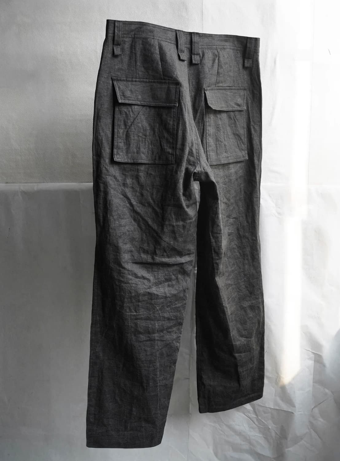 블랙멀 잉크 코팅 트라우져 팬츠(M) 상품이미지5