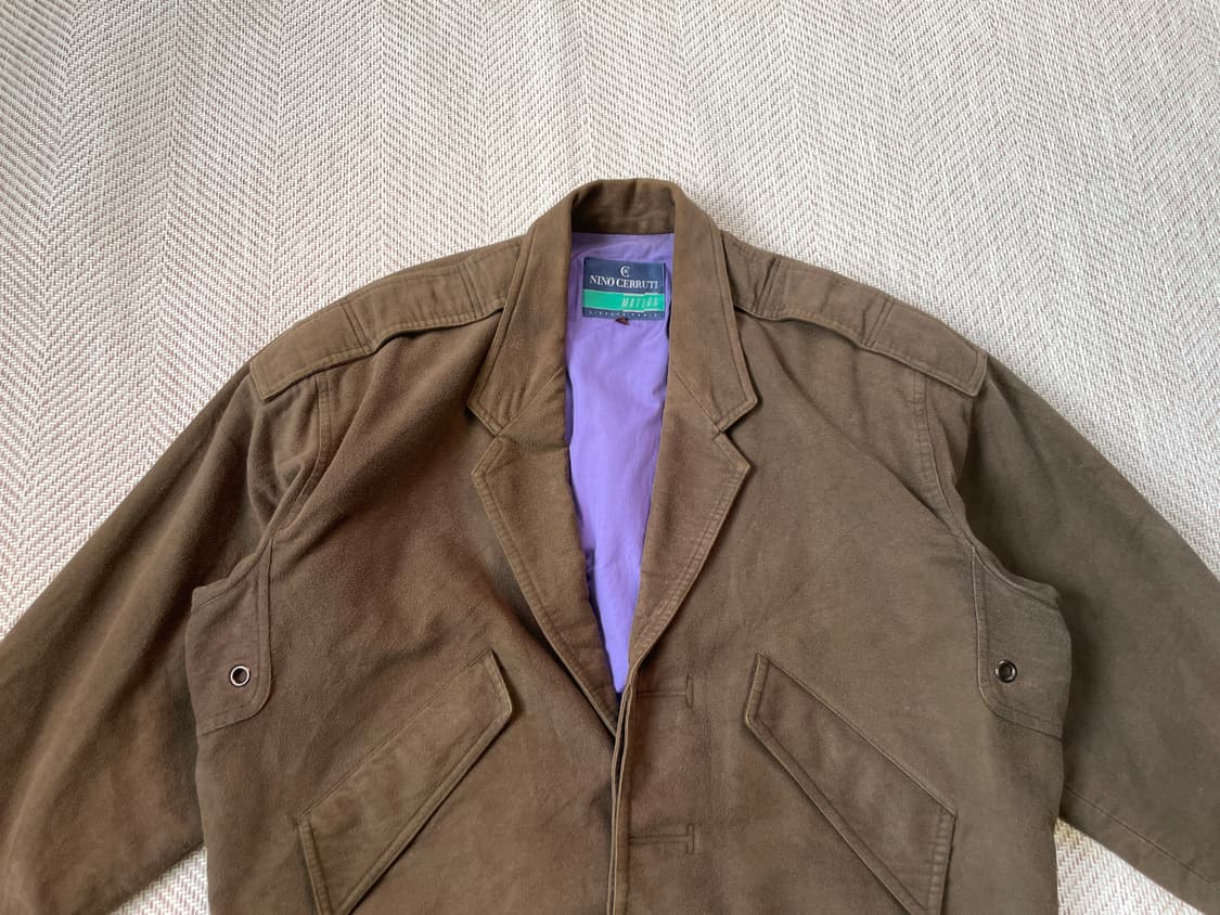 Nino Cerruti Motion 스웨이드 블루종 자켓 J03185 상품이미지3
