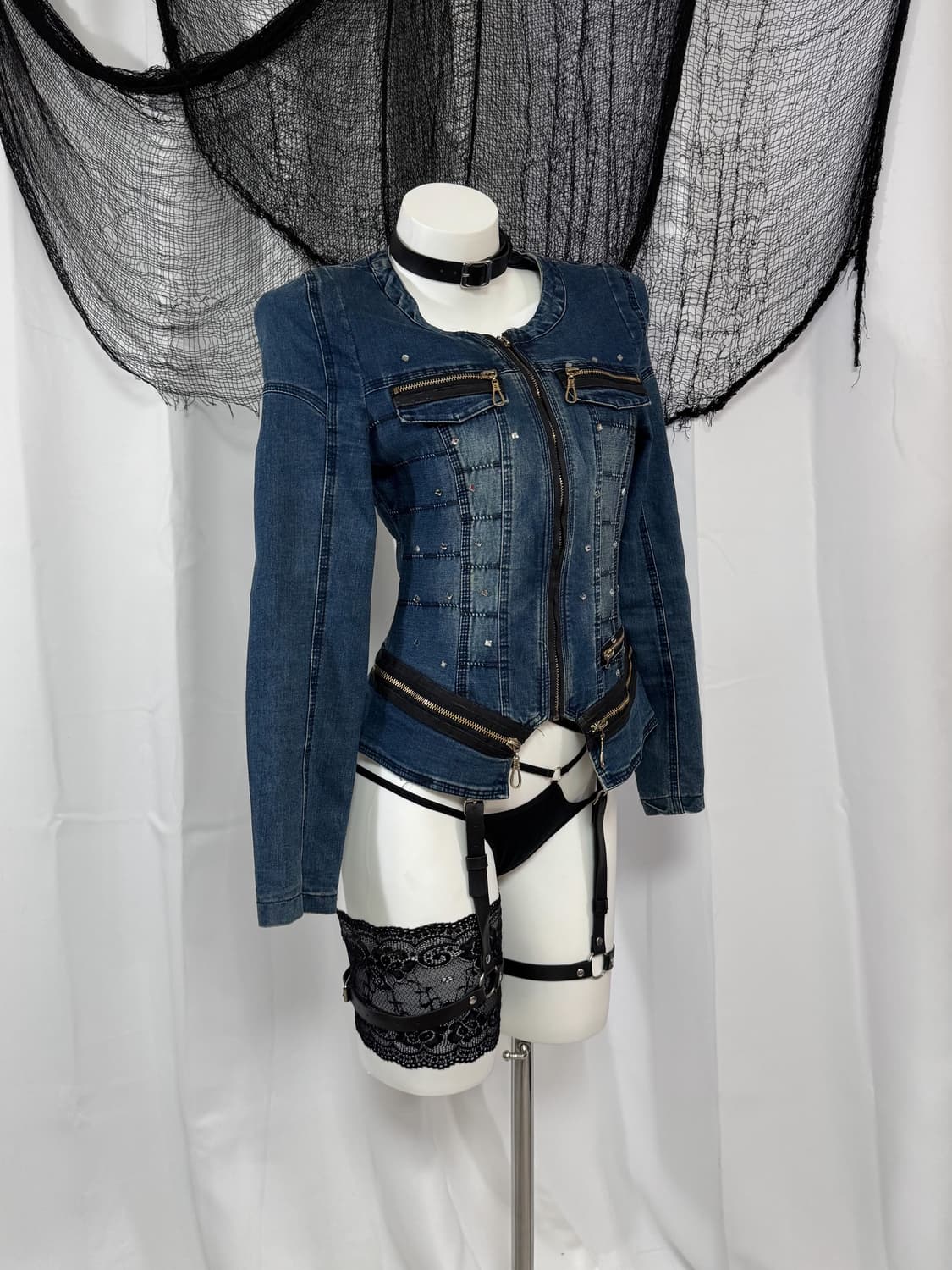 denim zipper jacket 상품이미지2