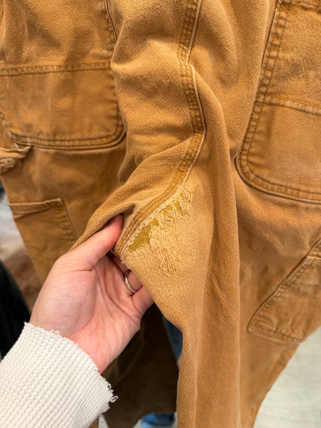 Carhartt 칼하트 덕 캔버스 더블니 카펜터 워크 팬츠 (40) 상품이미지7