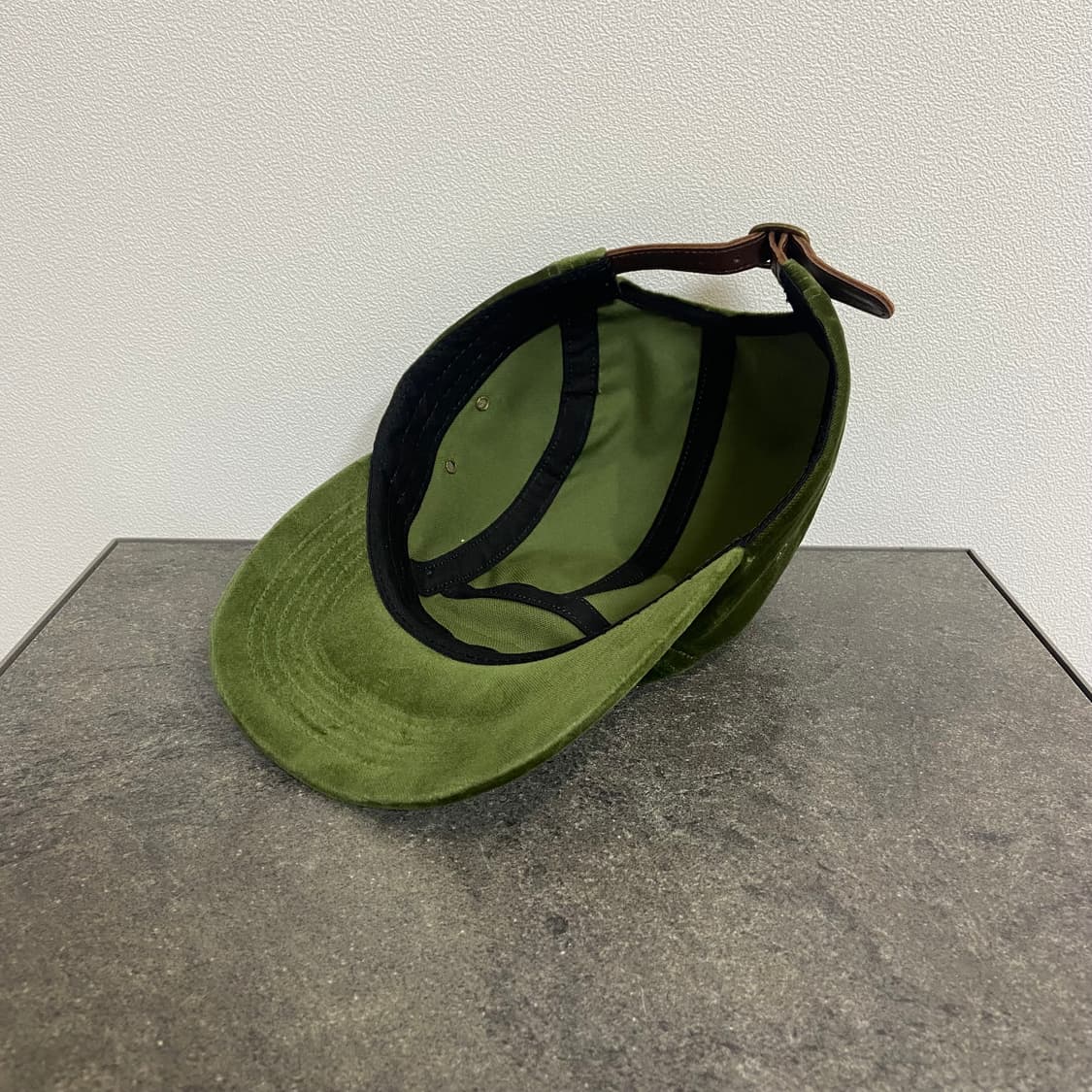 (OS) 슈프림 박스로고 캠프캡 모자 벨벳 올리브 카키 상품이미지6